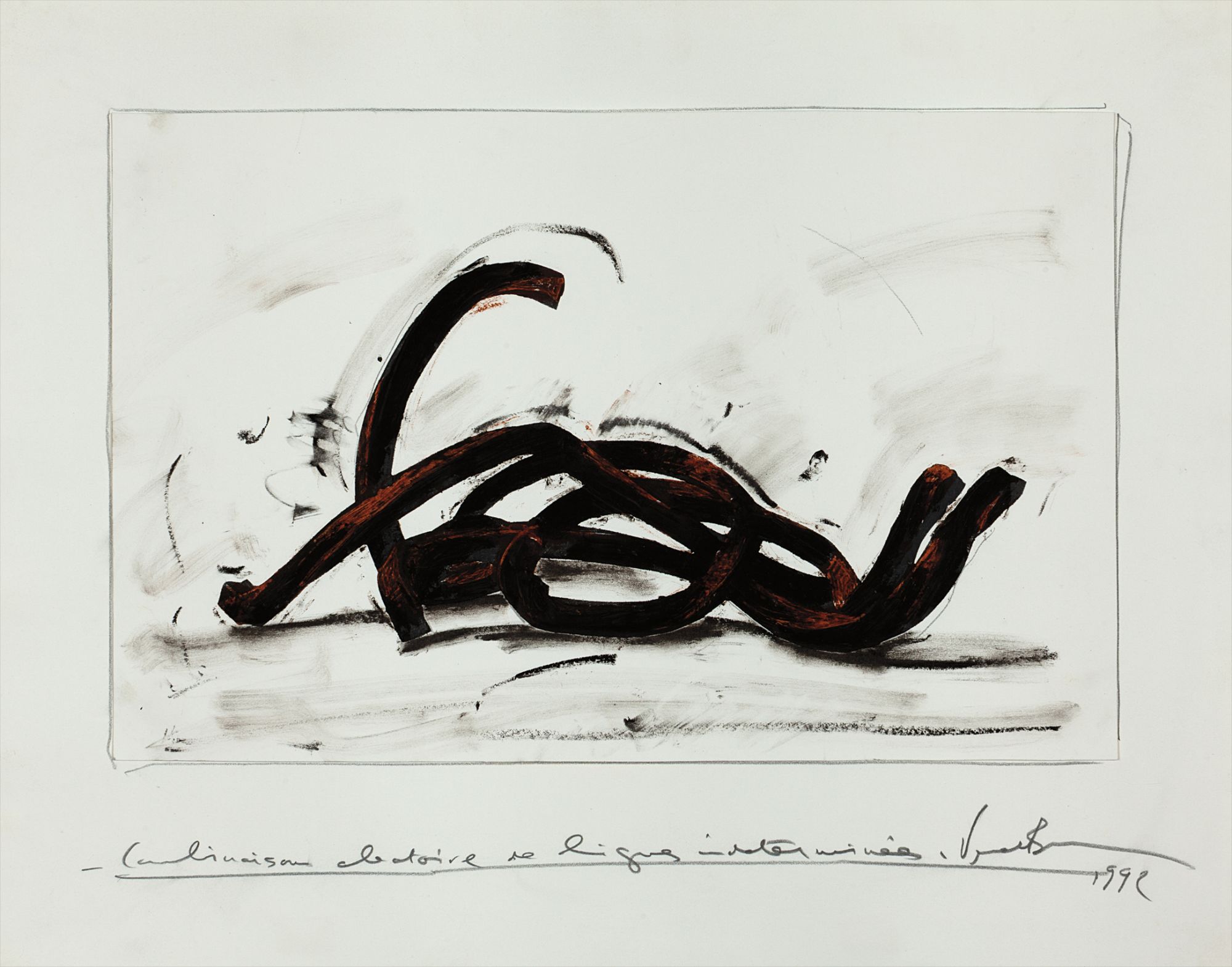 Bernar Venet — Combinaison aléatoire de lignes indéterminées