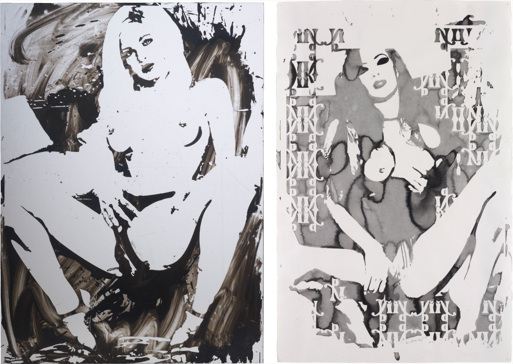 Two works: (i) Demon est Deus Inversus 24, 2011; (ii) La Sainte Vierge