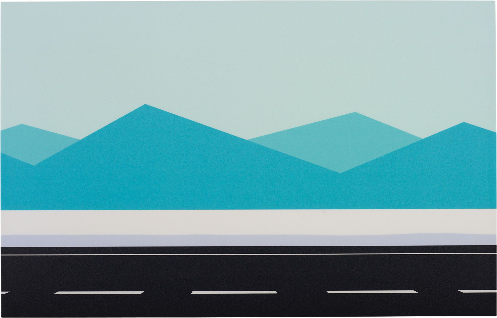 Julian Opie — Roadscape 19