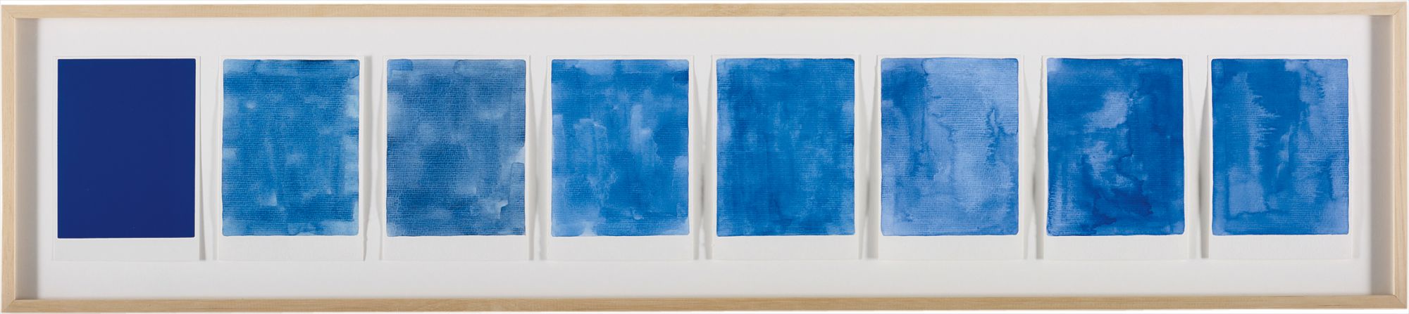 7 attempts at monoblue using my father old water colors