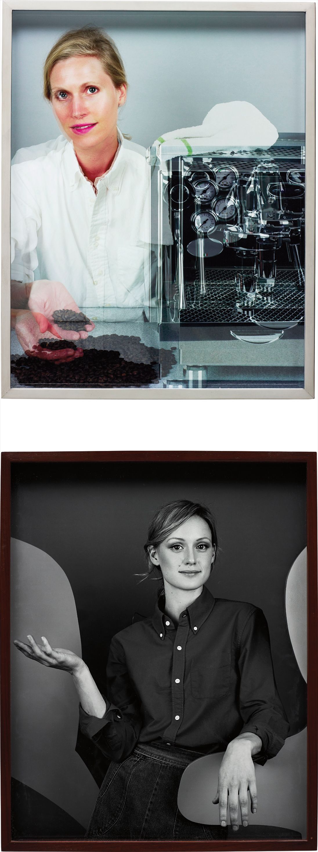 Two Works: (i) Woman, Espresso Machine; (ii) Girl