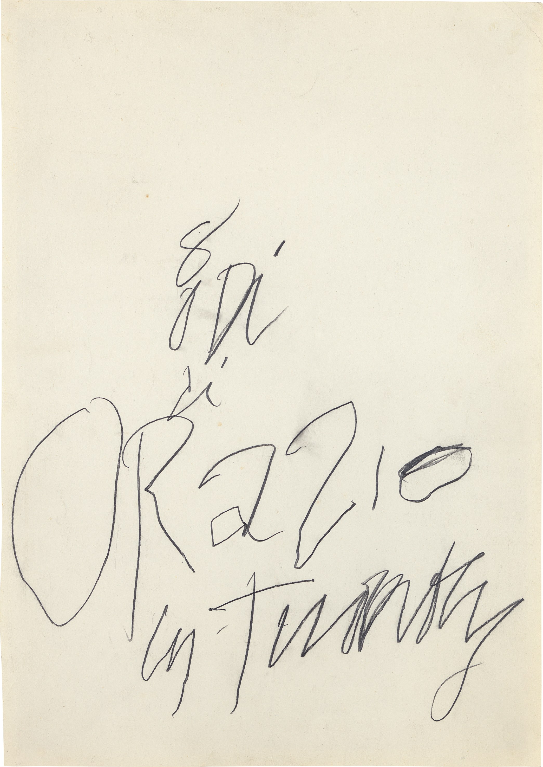 Cy Twombly — 8 Odi di Orazio
