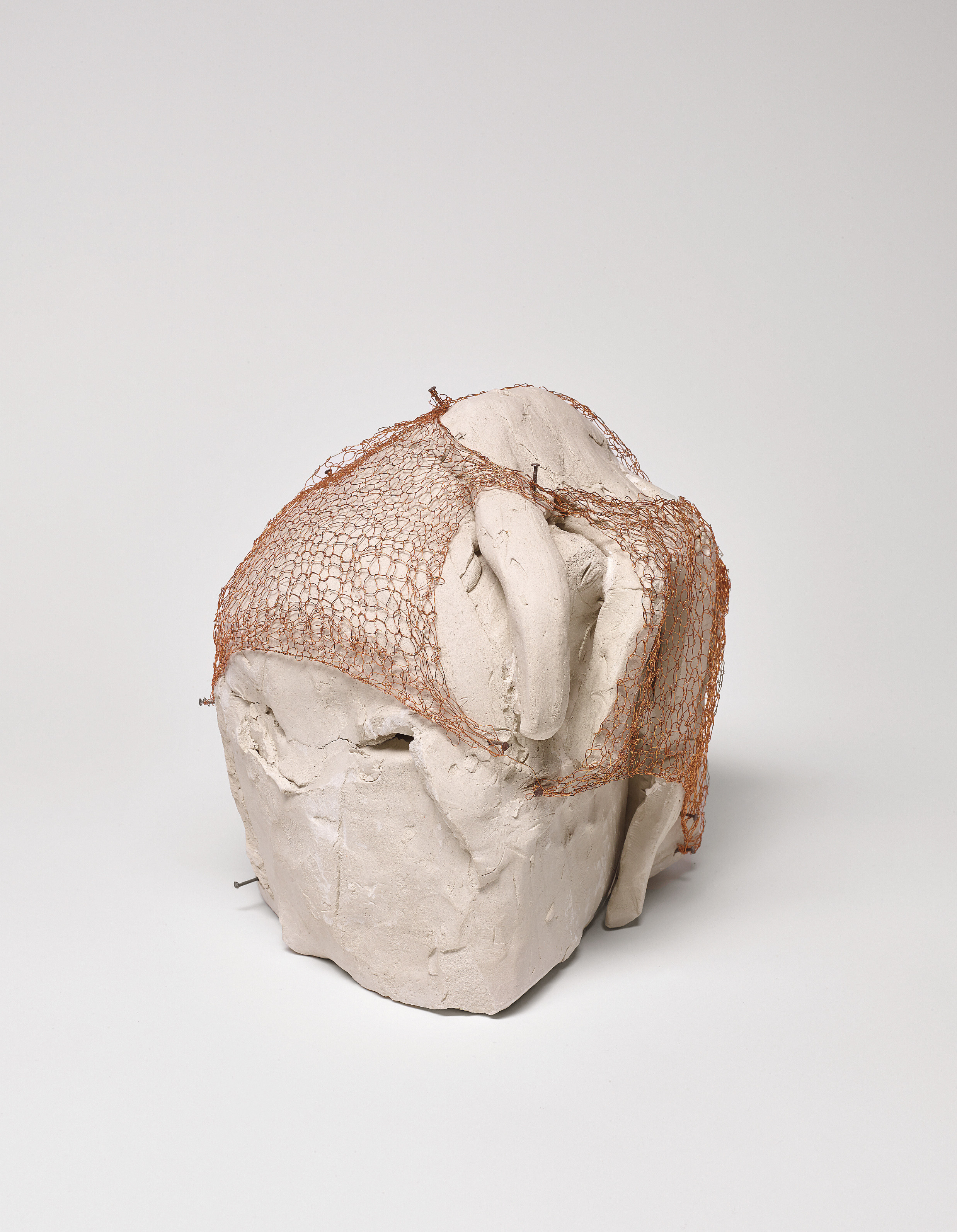 Marisa Merz — unbaked clay and copper wire