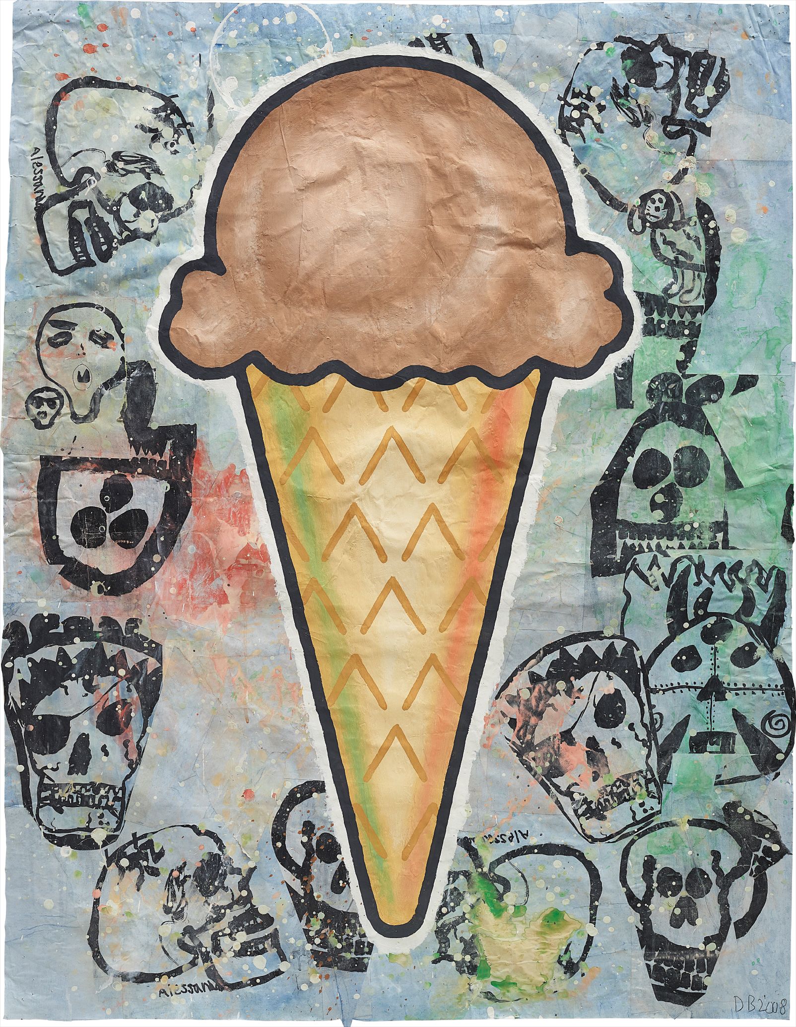 Donald Baechler — Brown Cone