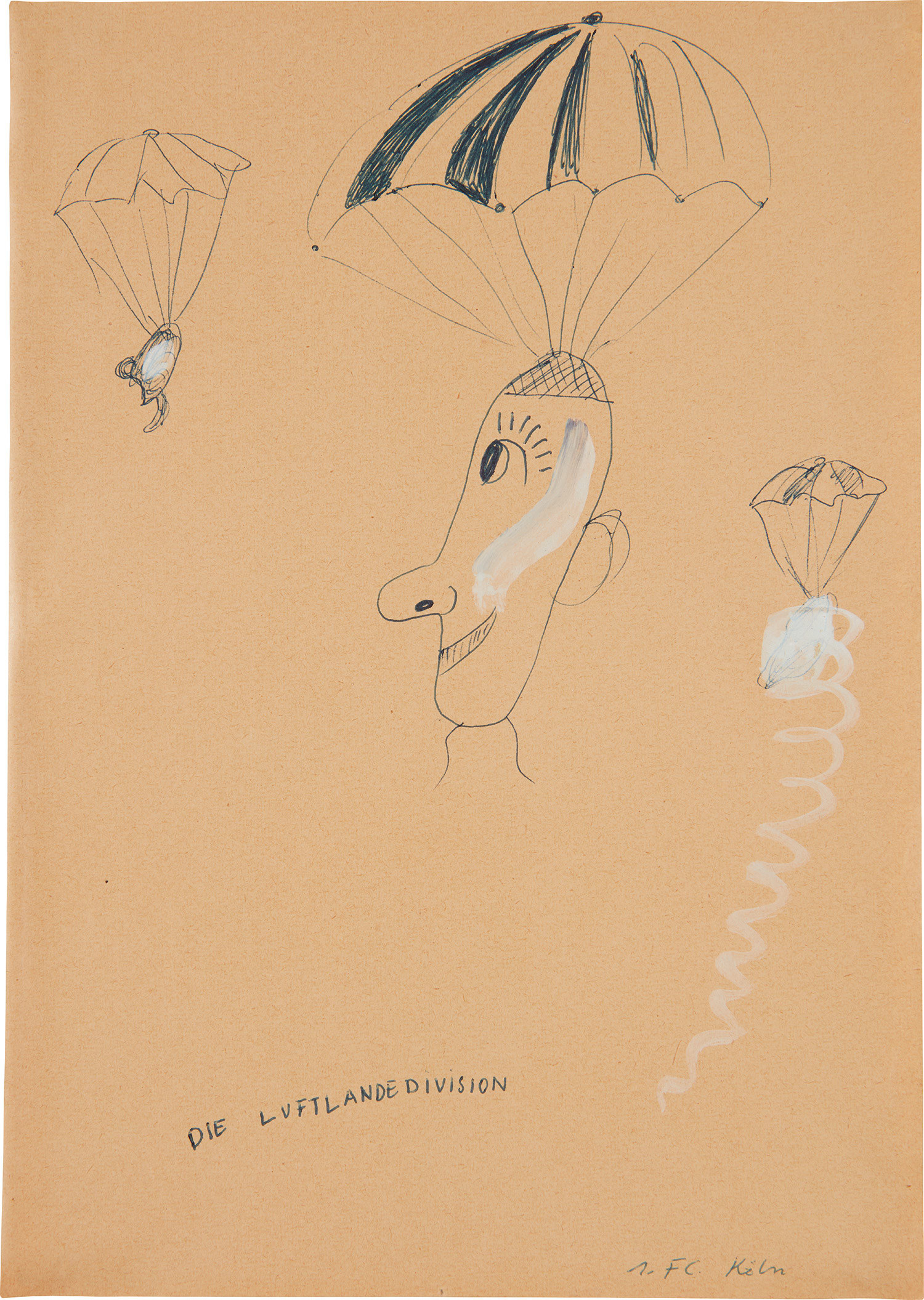 Sigmar Polke — Die Luftlandedivision - 1 FC. Köln (The Airbourne Division - 1 FC. Cologne)