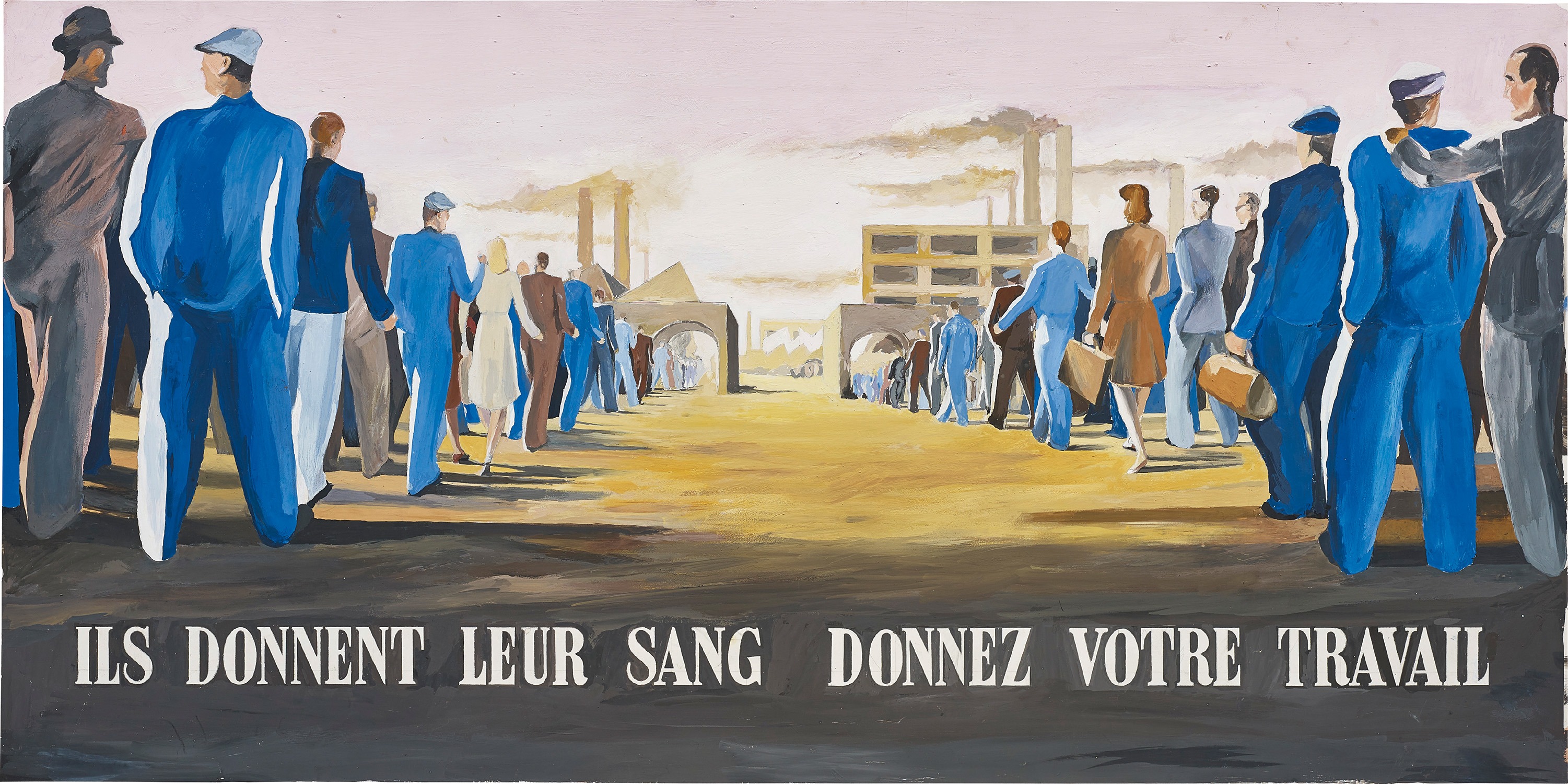 Study for 'Ils donnent leur sang donnez votre travail'
