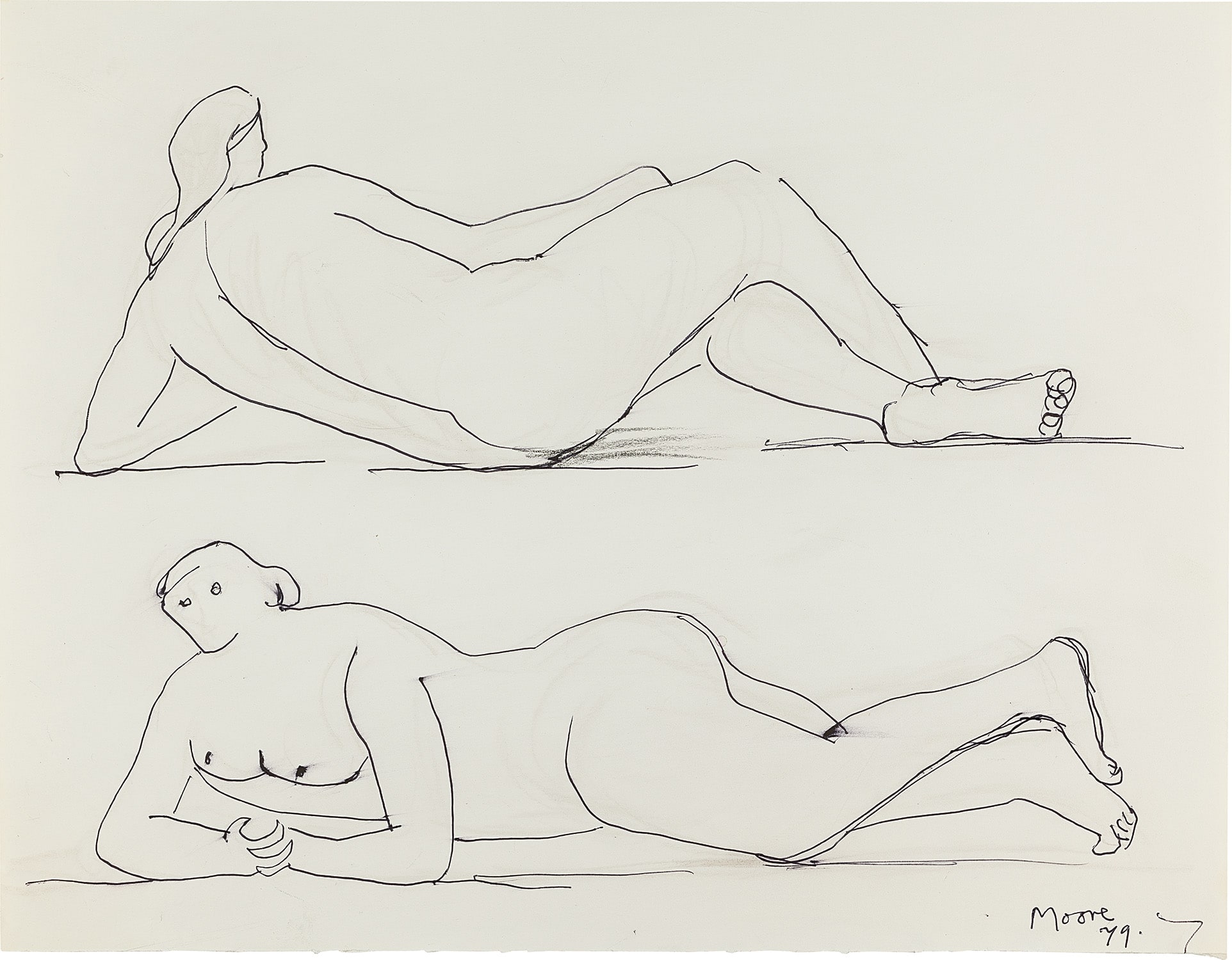 Henry Moore — Two Reclining Figures