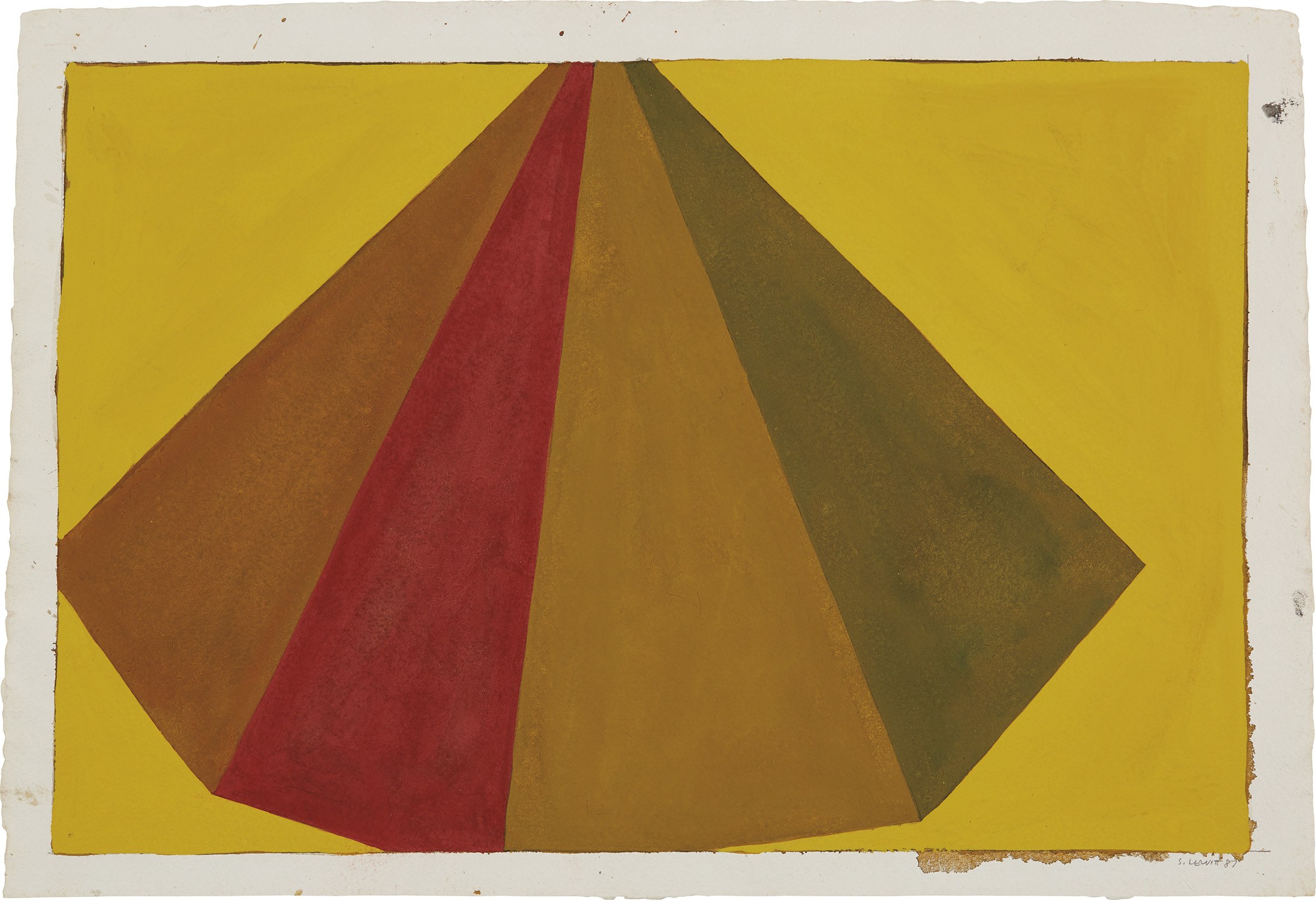 Sol LeWitt — Asymmetrical Pyramid