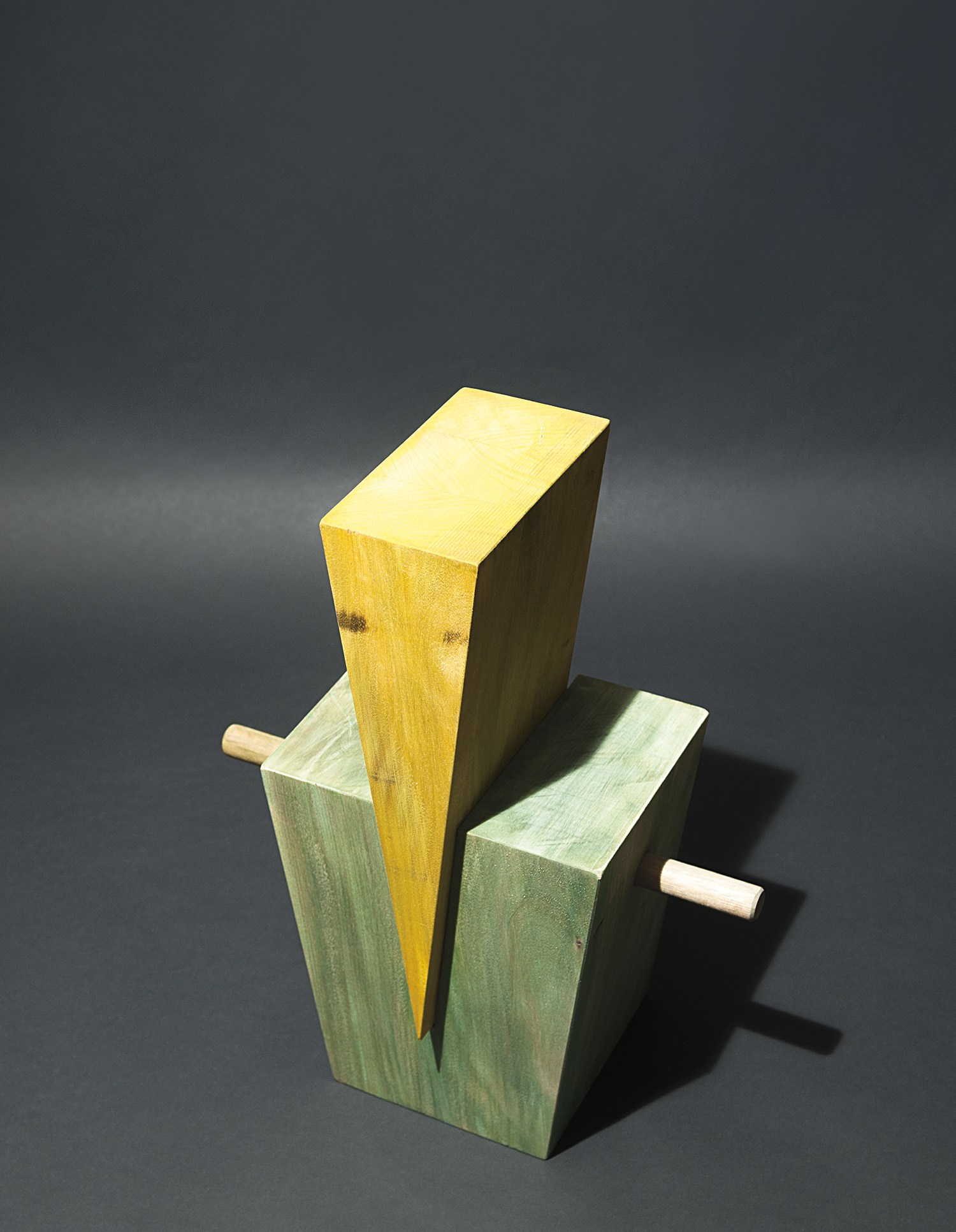 Ugo Nespolo — aniline paint on wood