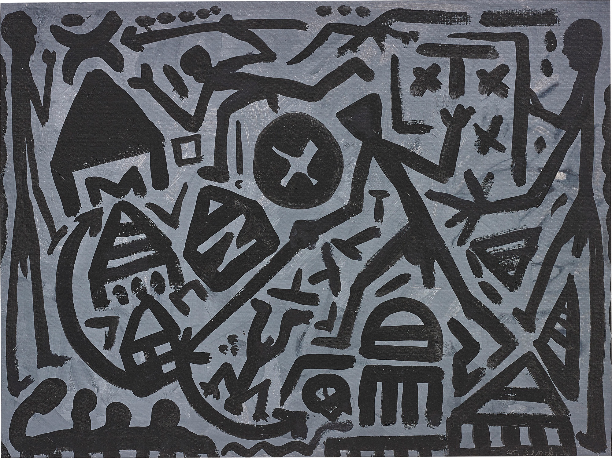 A.R. Penck — Im grauen Feld