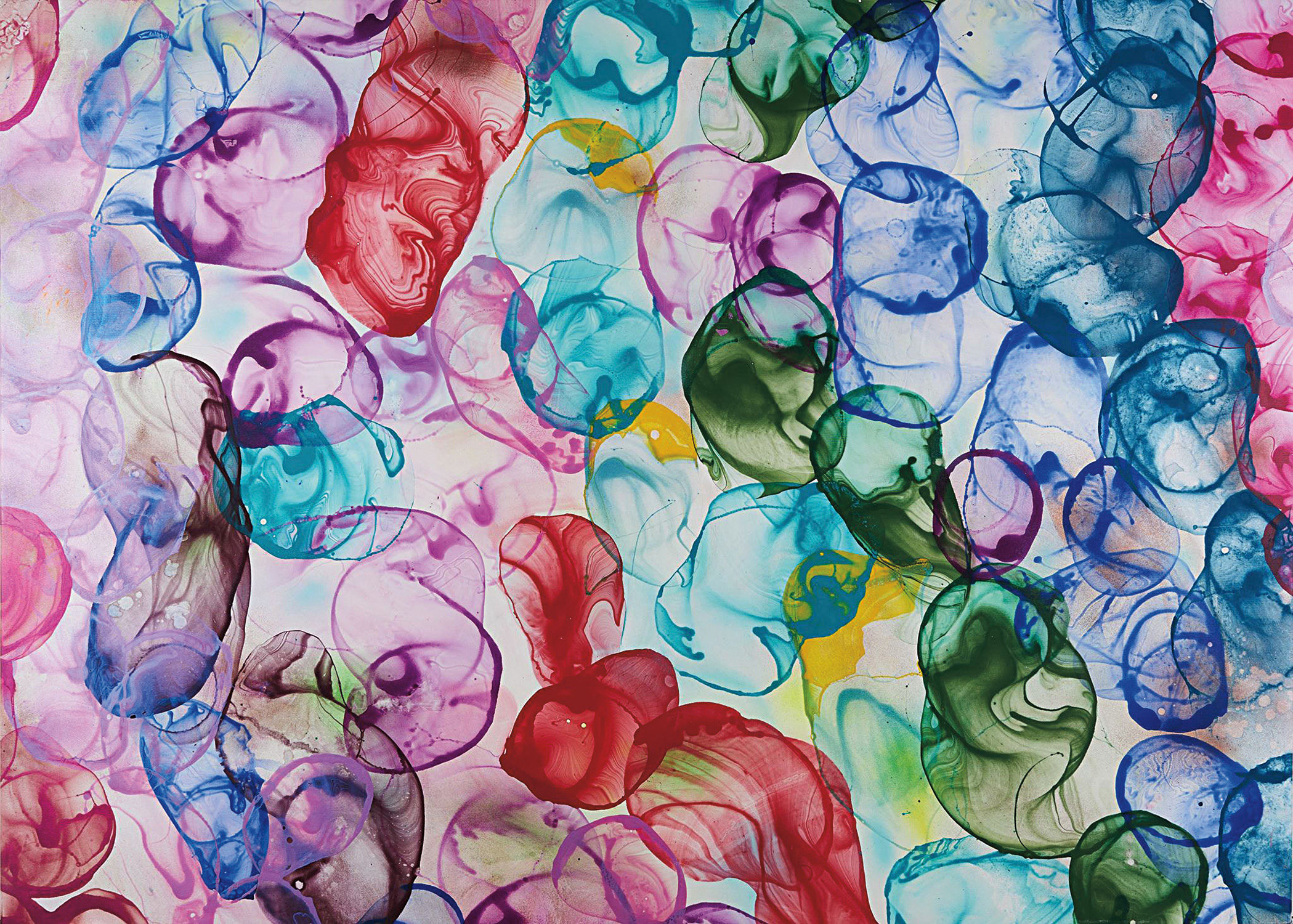 soap-lye and pigments on canvas