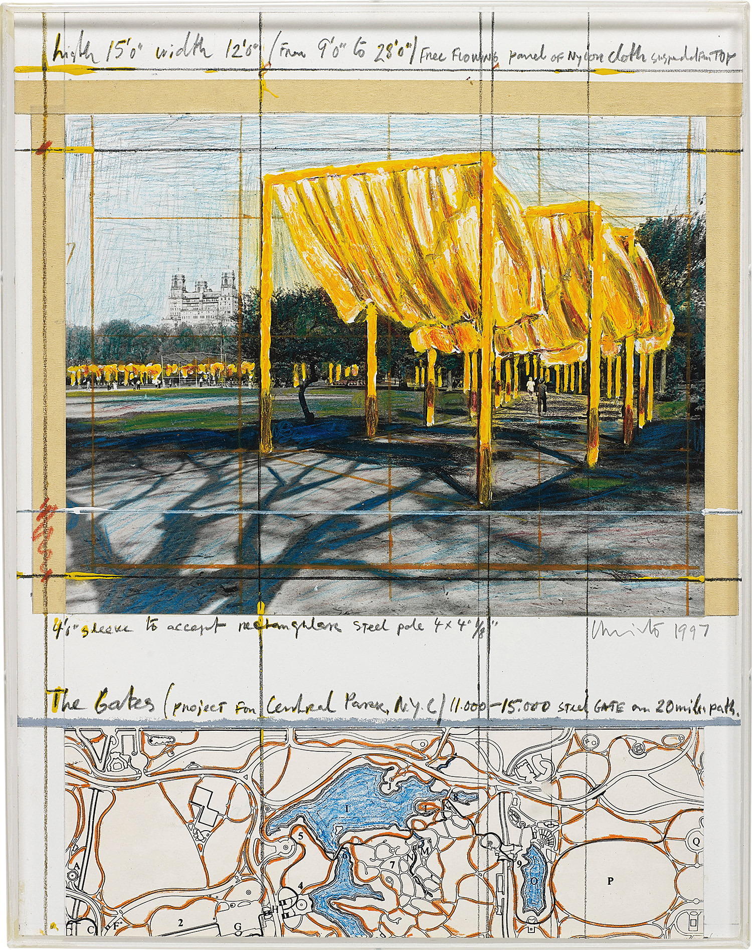 Christo — The Gates (Project for Central Park, N. Y. C.)