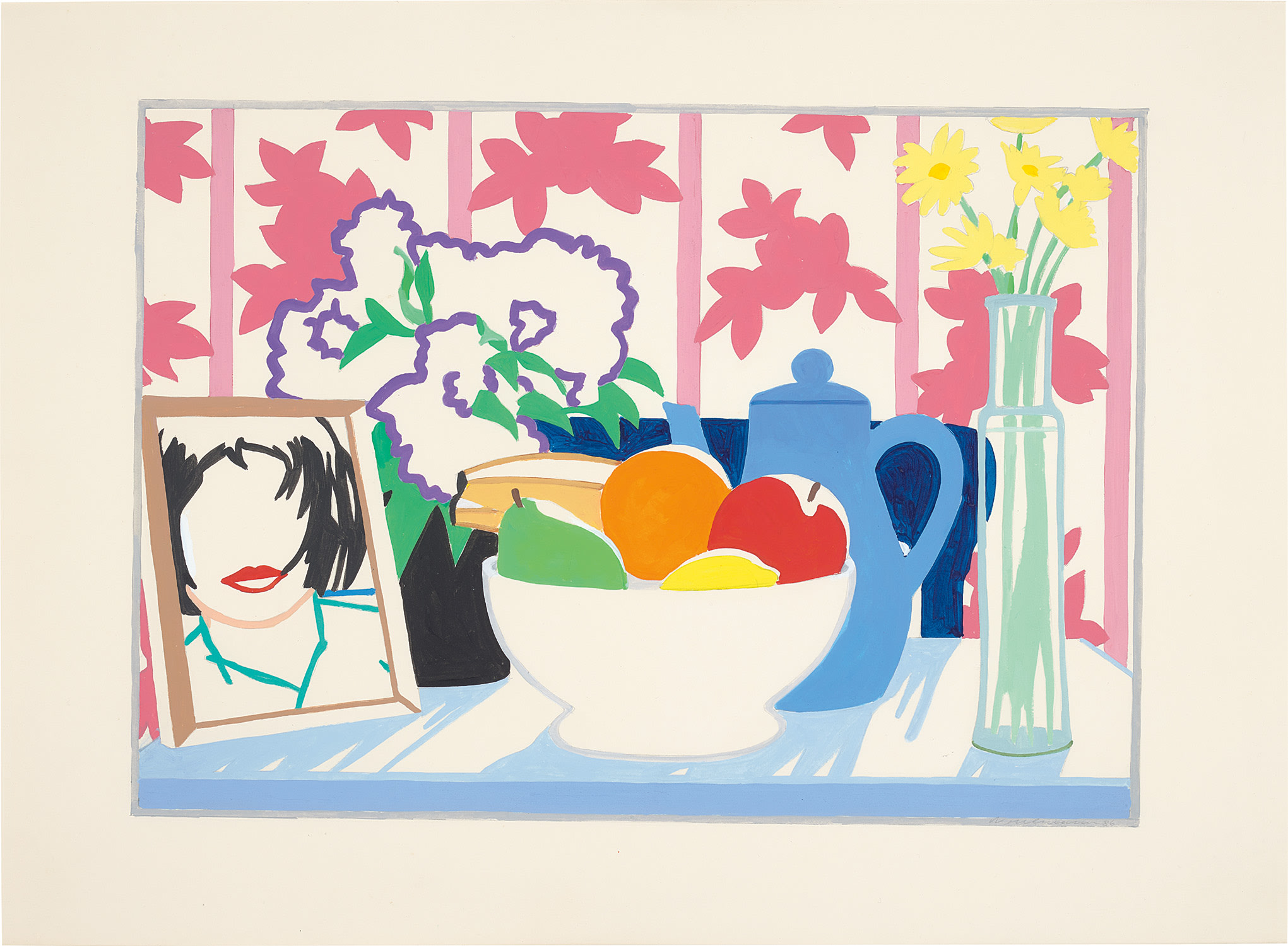 Tom Wesselmann — Study for Still Life with Fruit, Daisies and Monica