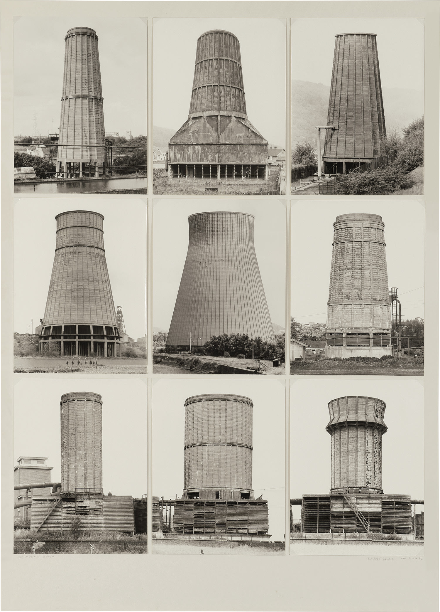 Bernd and Hilla Becher — Kühltürme, Beton