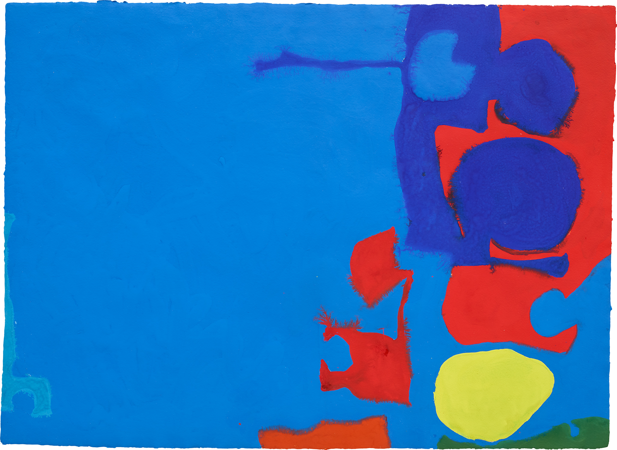 Patrick Heron — Scarlet, Dark Blue and Lemon to the Right of Cobalt: April 1968