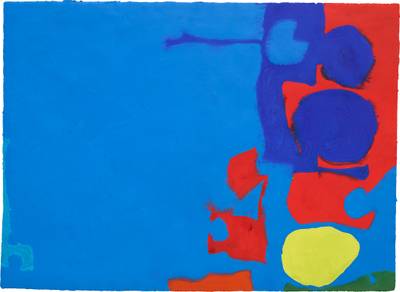 Scarlet, Dark Blue and Lemon to the Right of Cobalt: April 1968