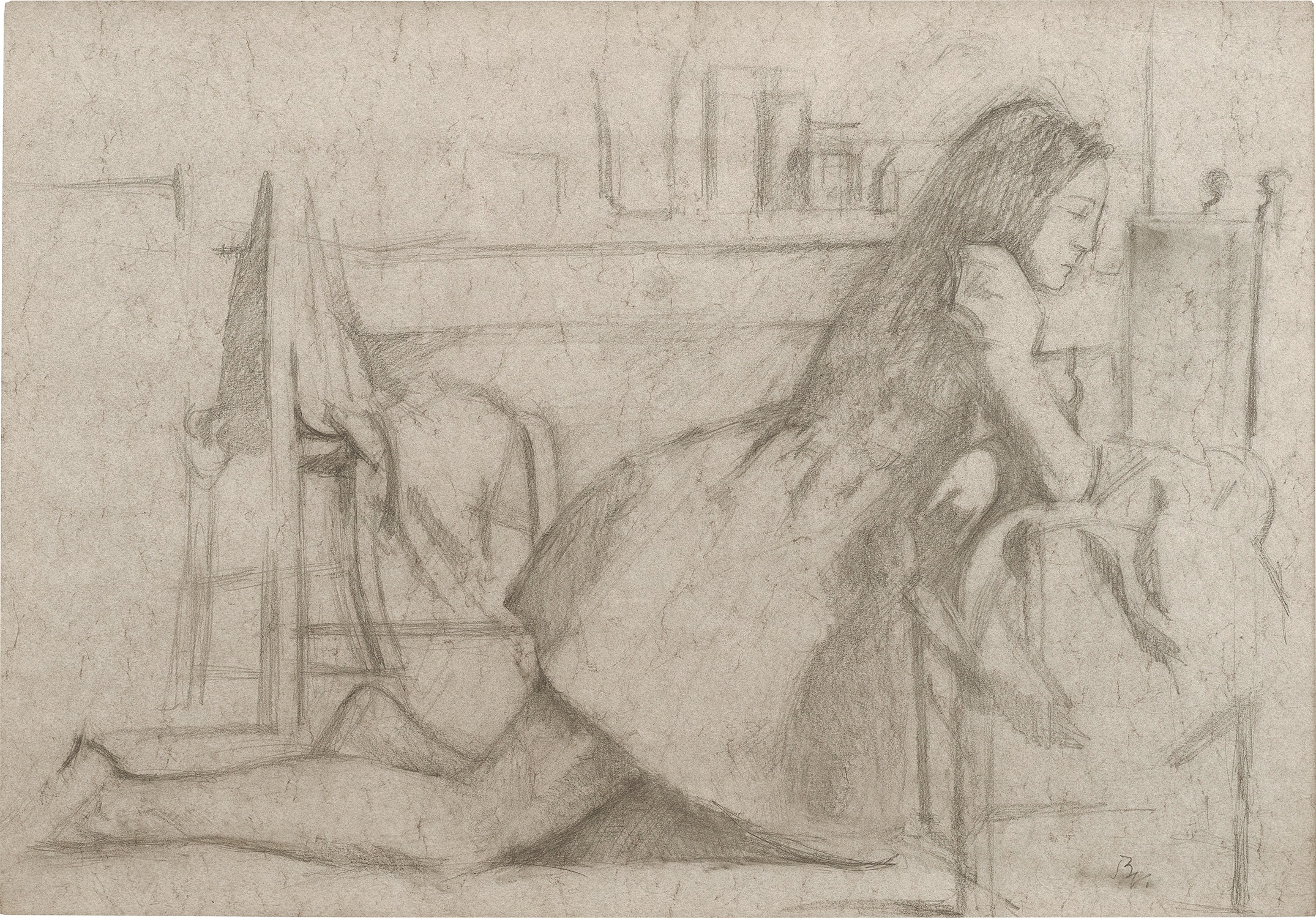 Étude pour ‘Le Peintre et son modèle’