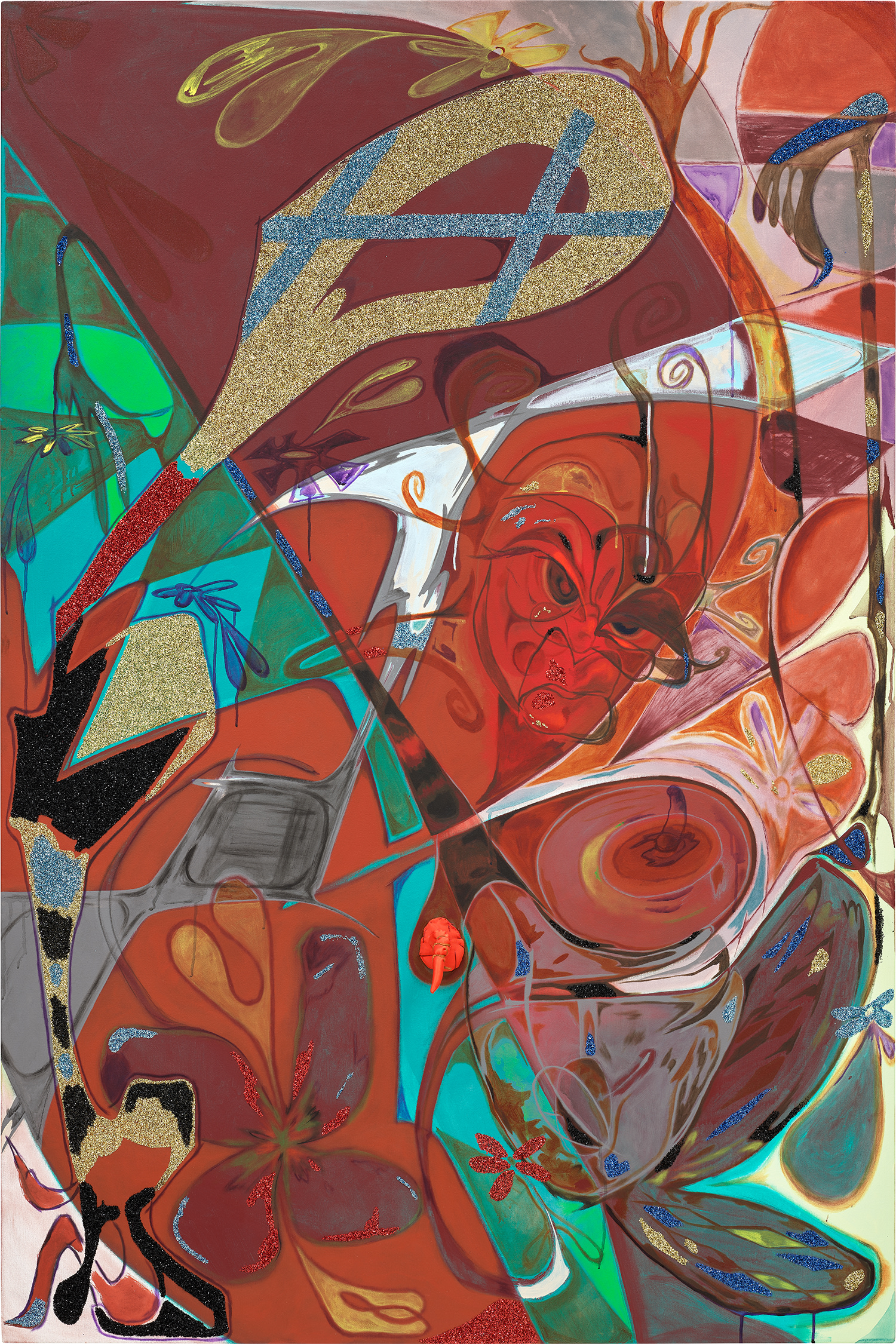 Within Reach -- with this next step I grow closer to you (Woman in Sync with Scrotum Flowers)