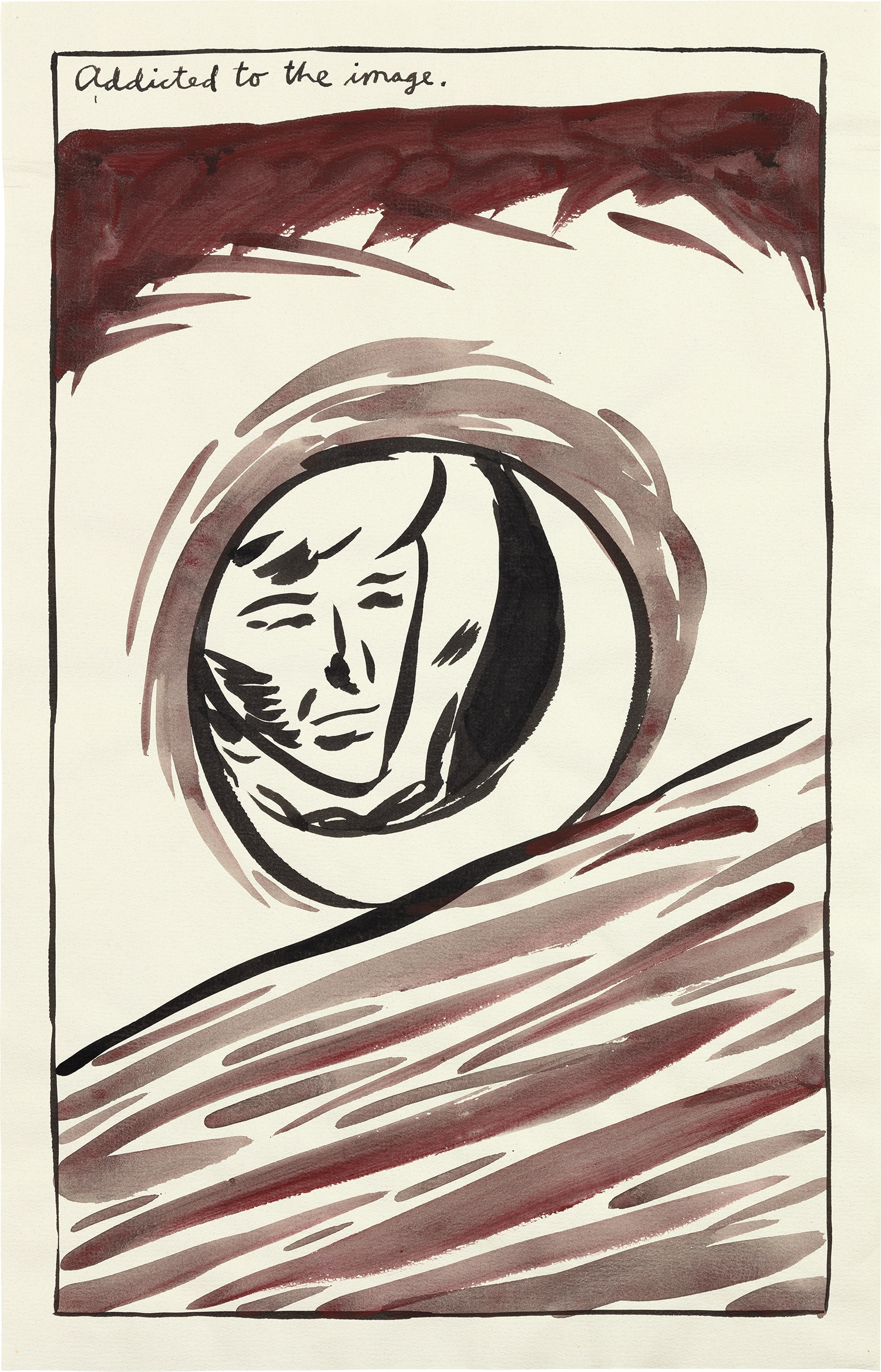 Raymond Pettibon — No Title (Addicted to the image)