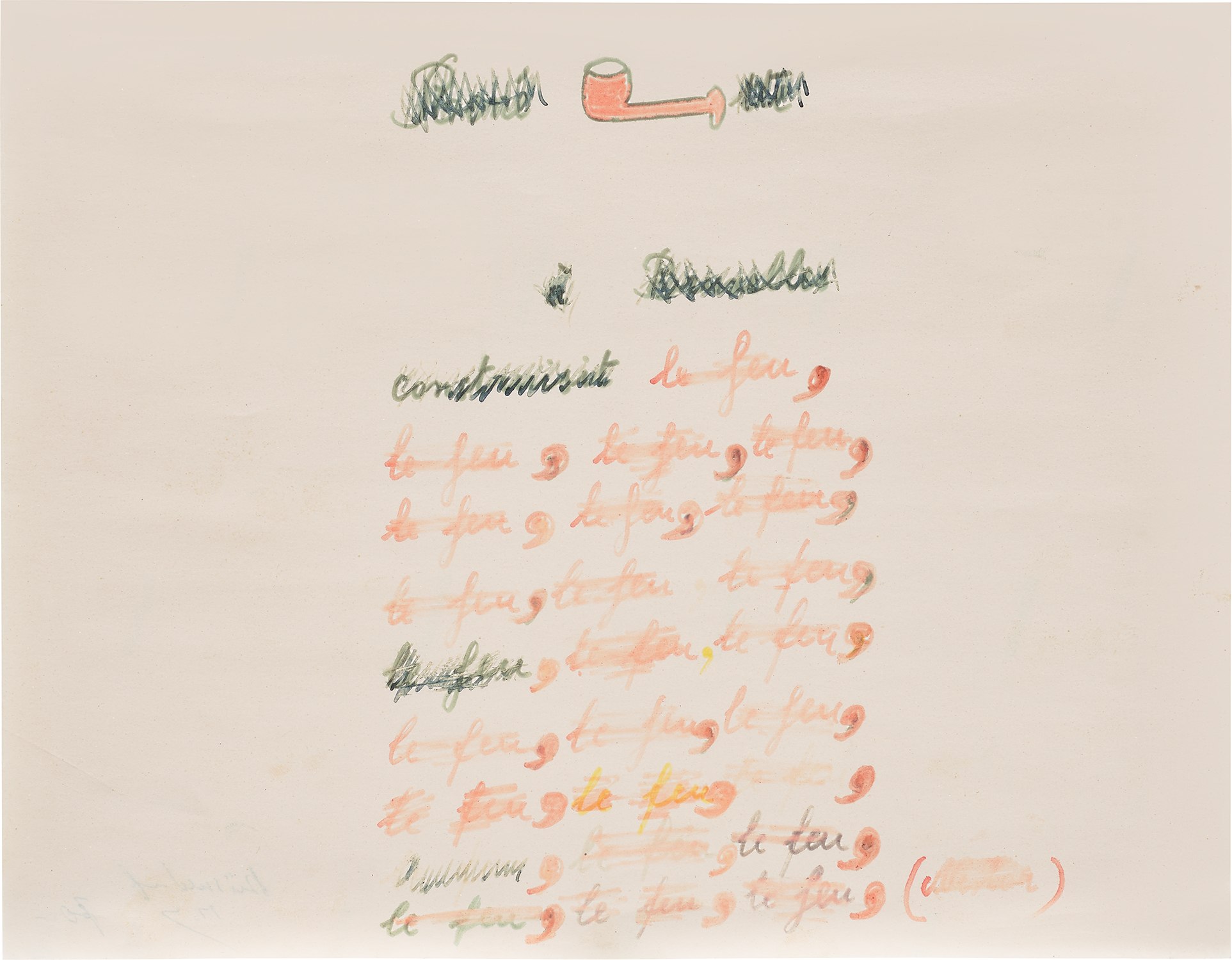 Marcel Broodthaers — La pipe, le feu