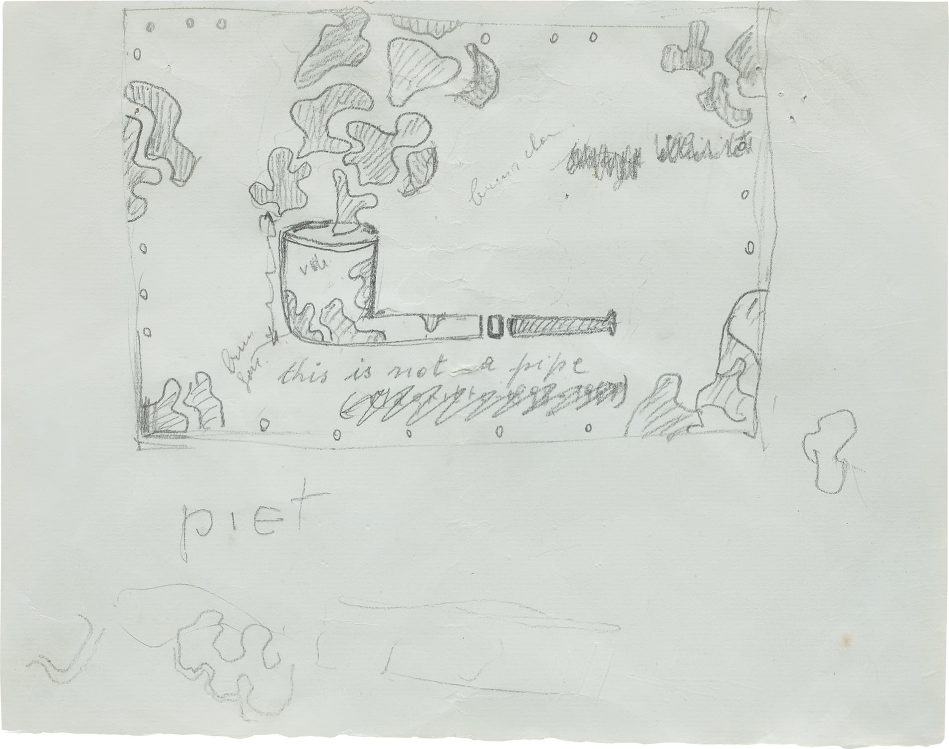 Marcel Broodthaers — La pipe – this is not a pipe