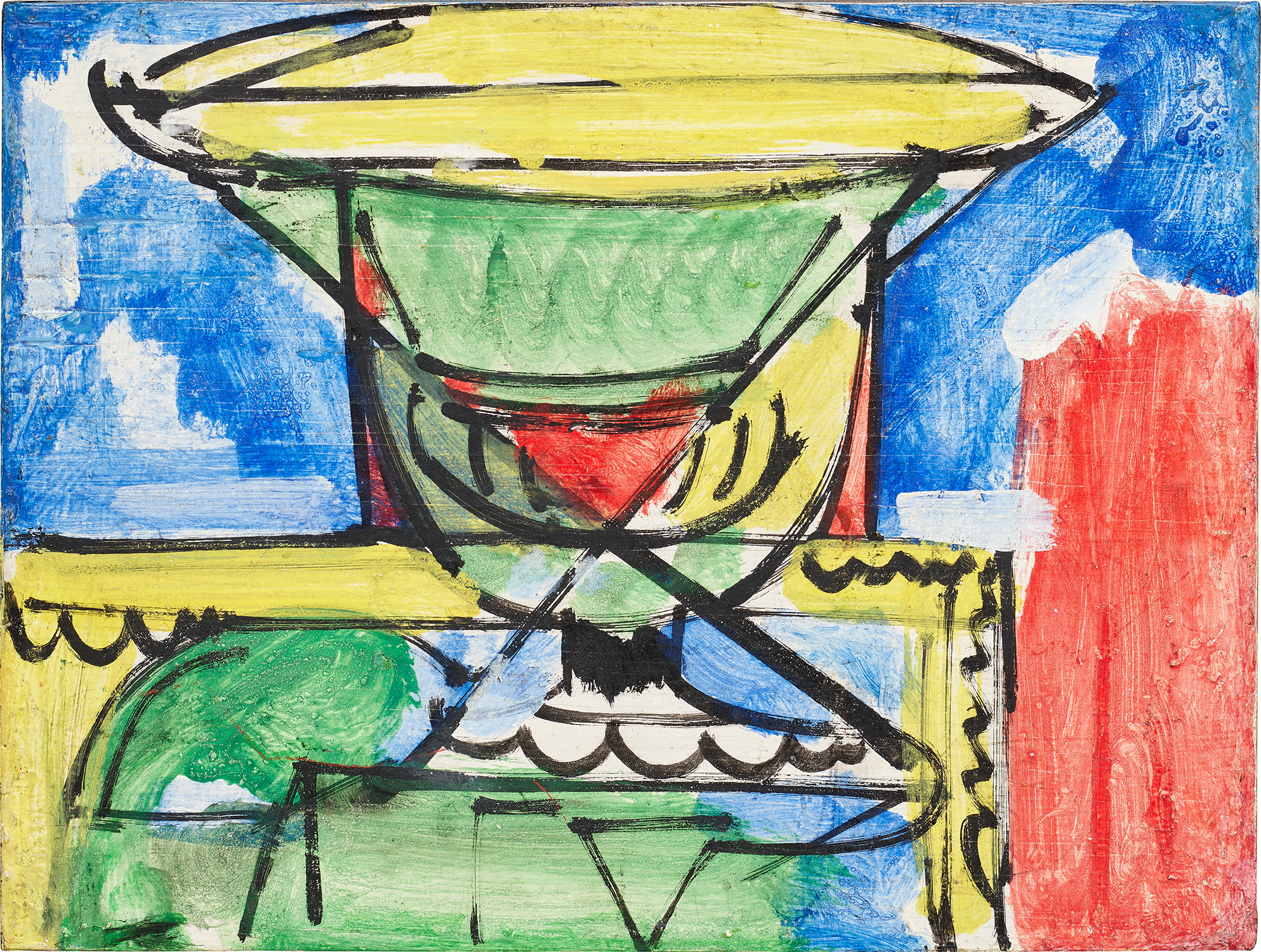 Hans Hofmann — casein on panel