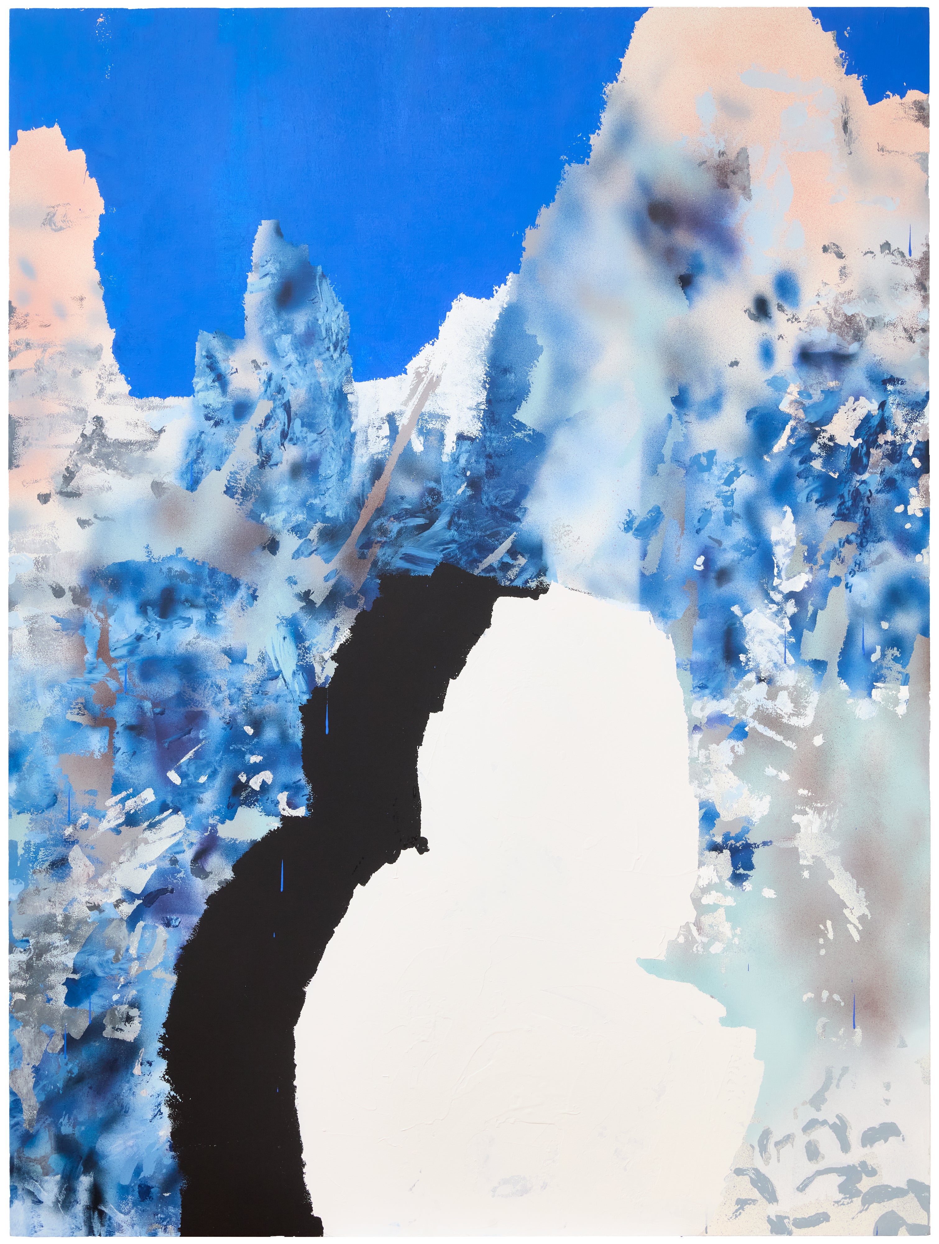 Hou Zichao — Snowman-huge snow, mountain top, black shadow, heart the same