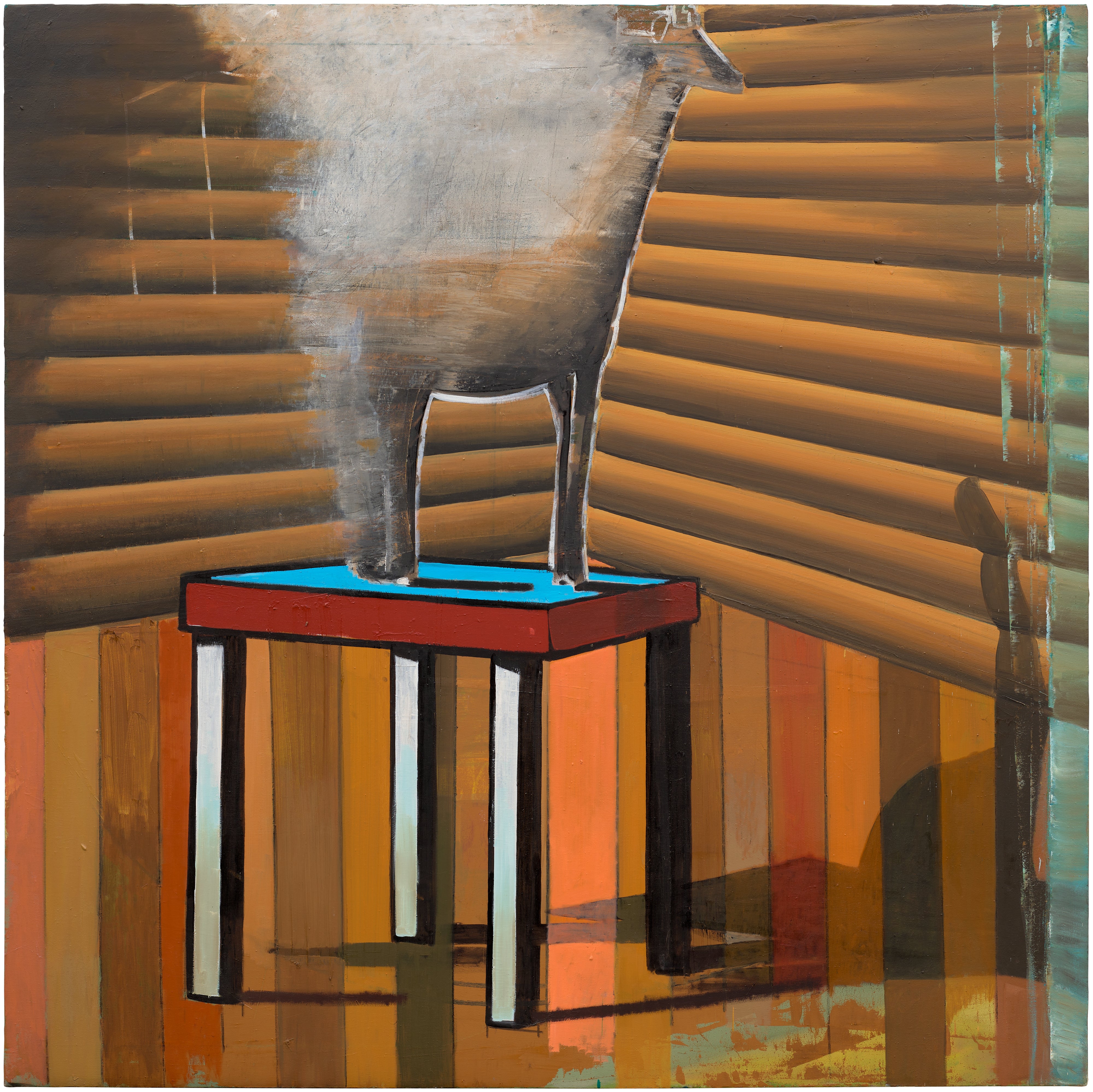 Matthias Weischer — Dampfende Giraffe