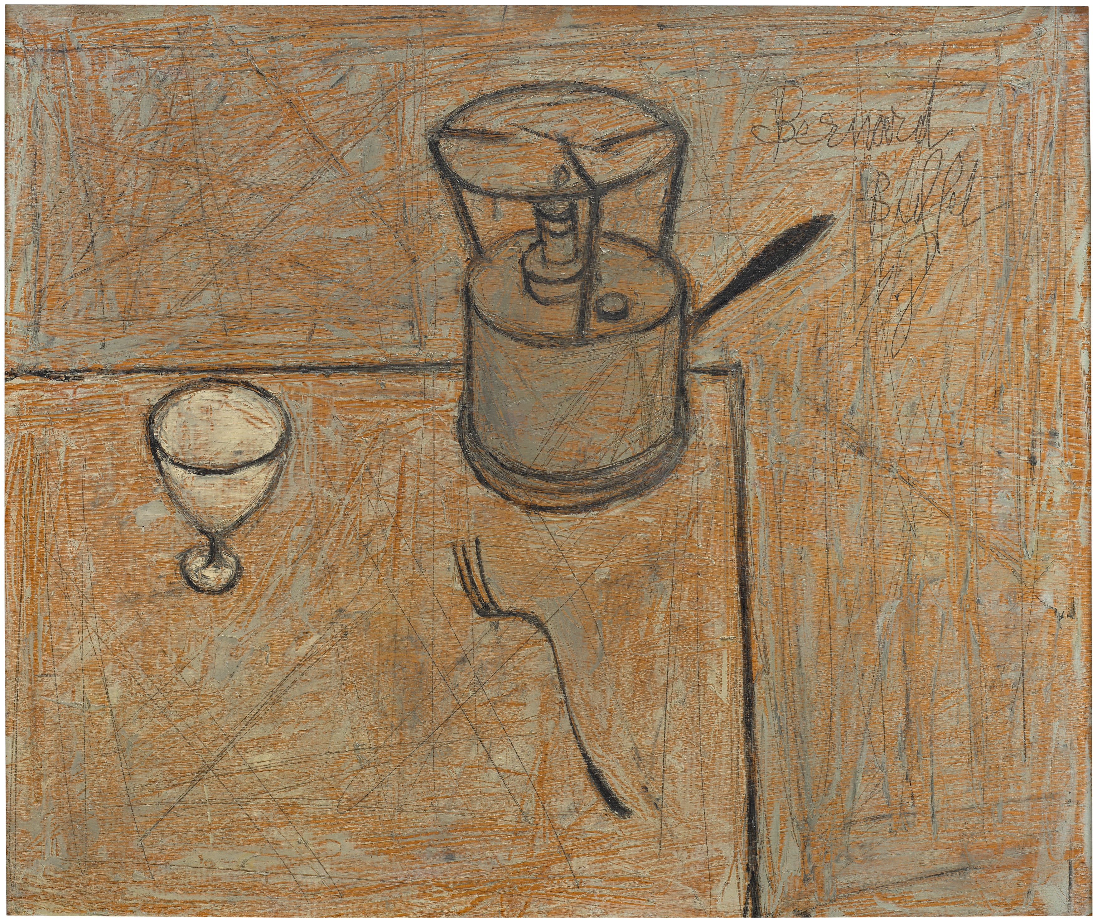 Bernard Buffet — Nature morte au réchaud