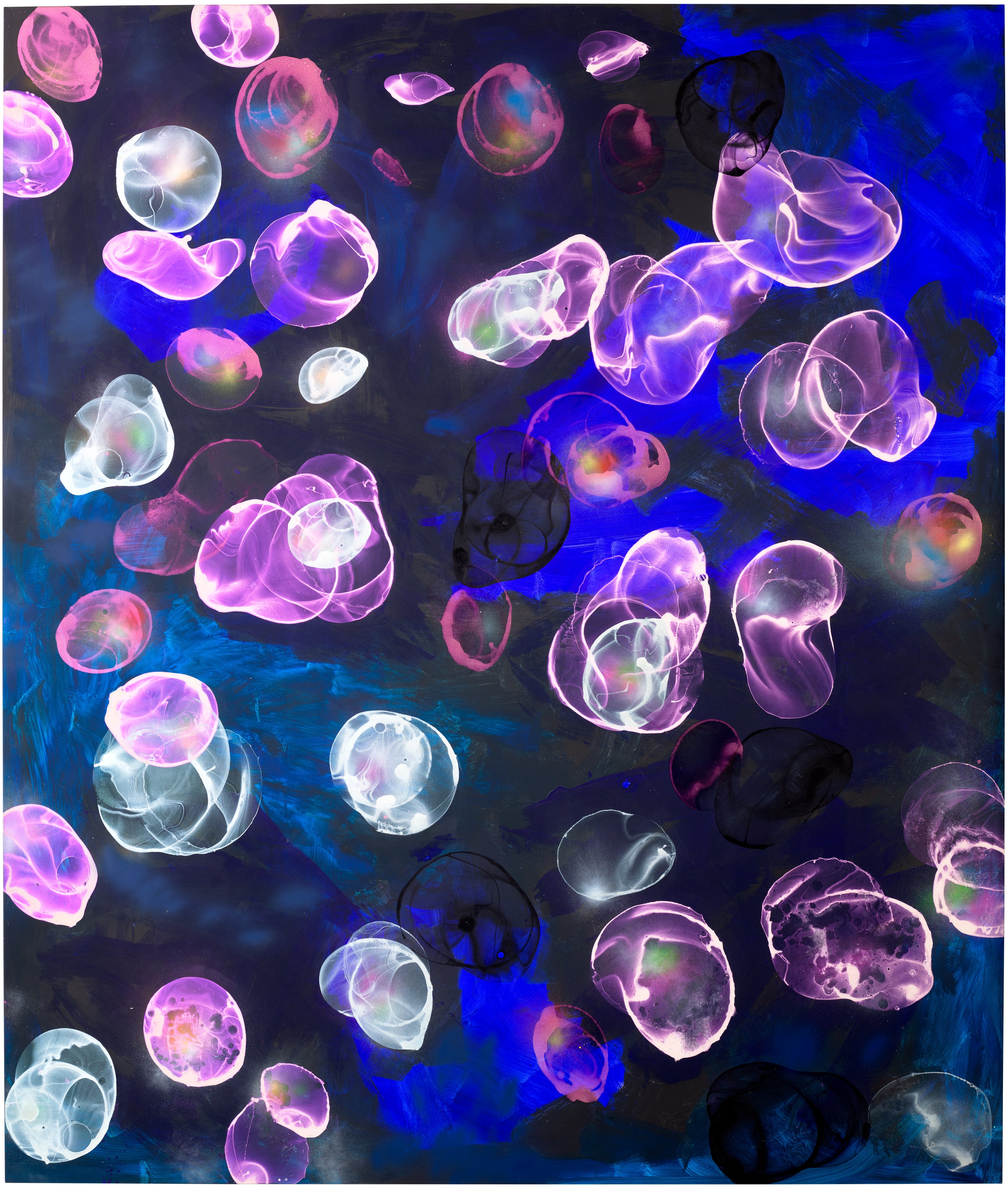 soap-lye and pigments on canvas