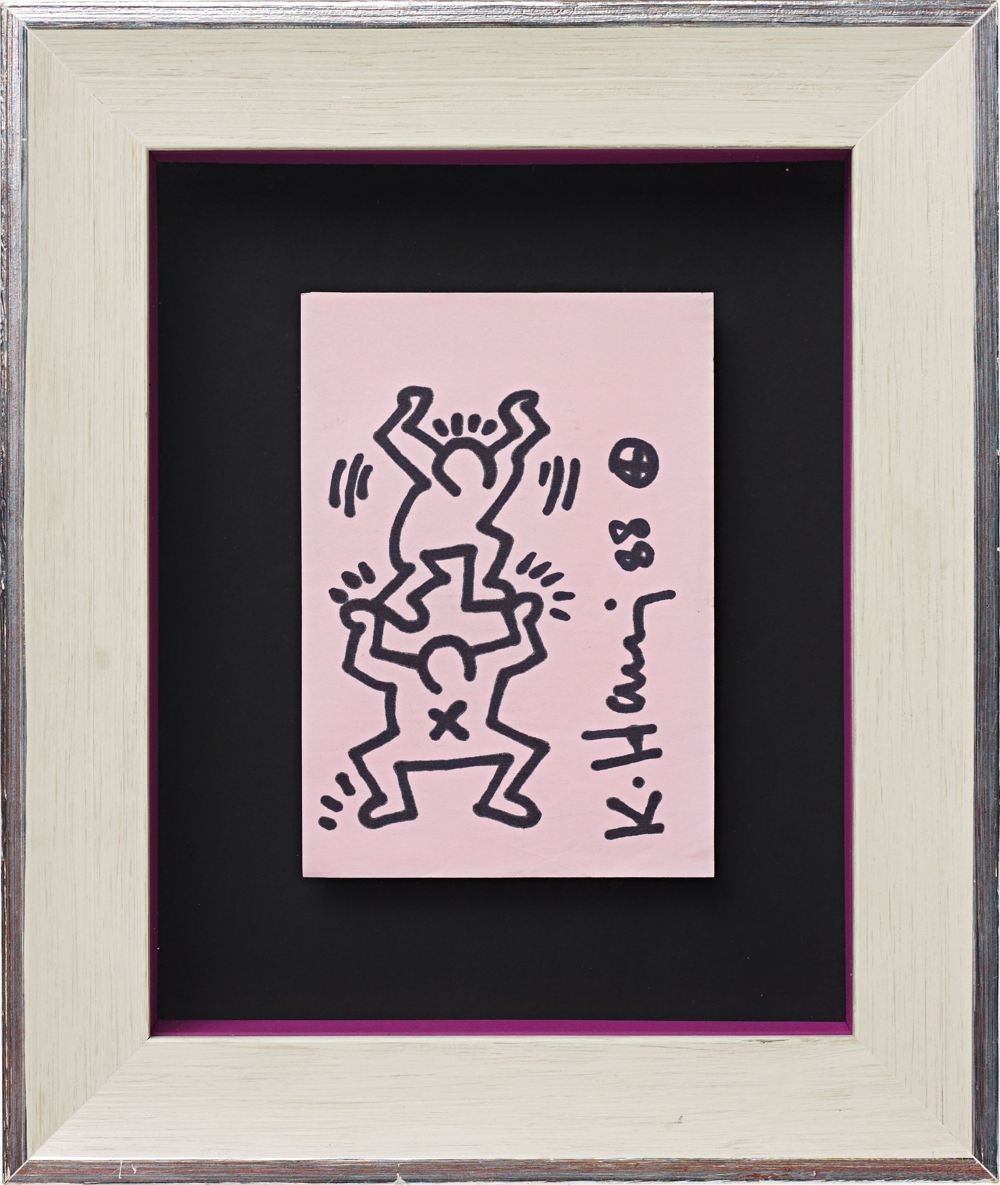 Keith Haring — marker pen on paper, artist’s frame