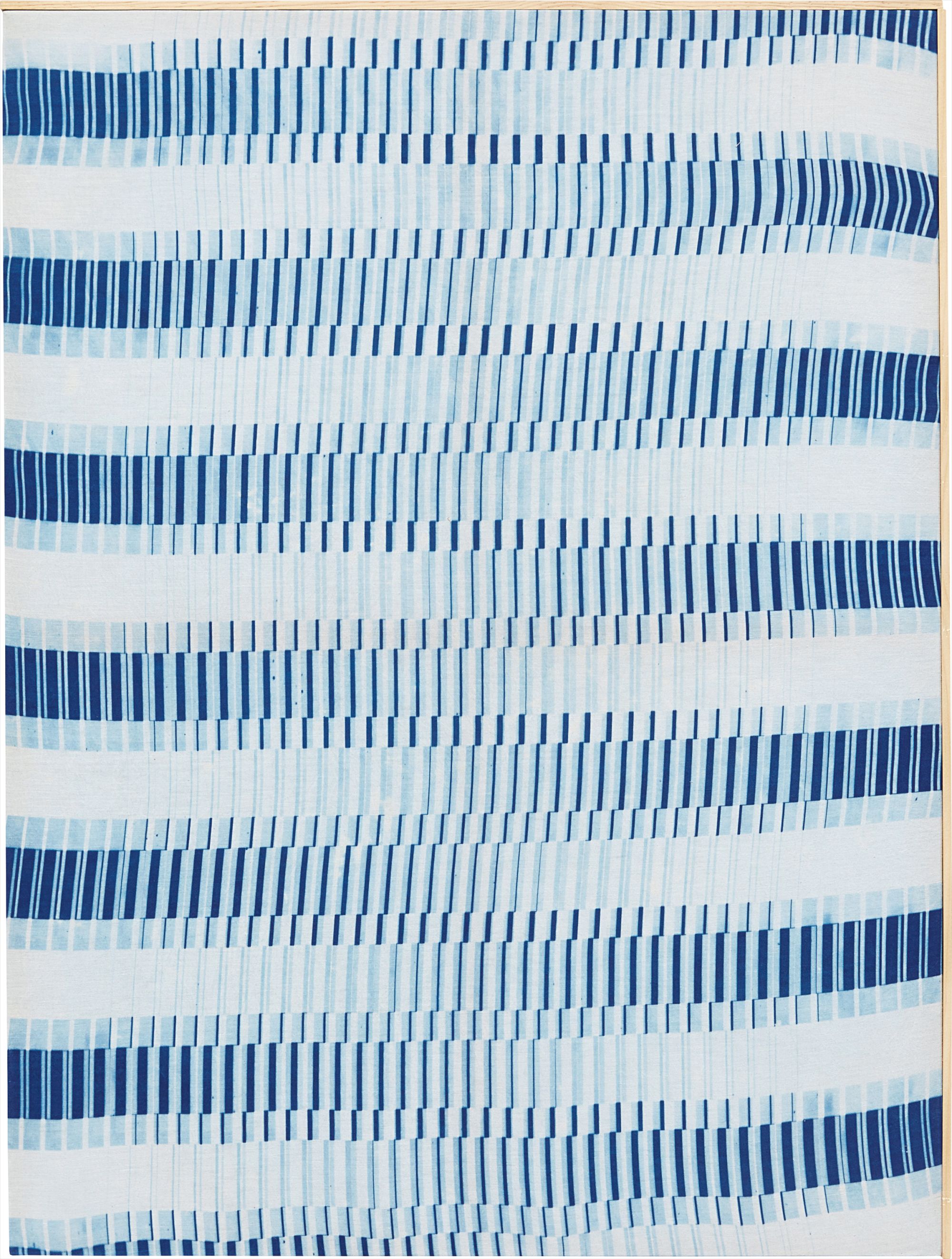 Hugh Scott-Douglas — cyanotype on linen, wood