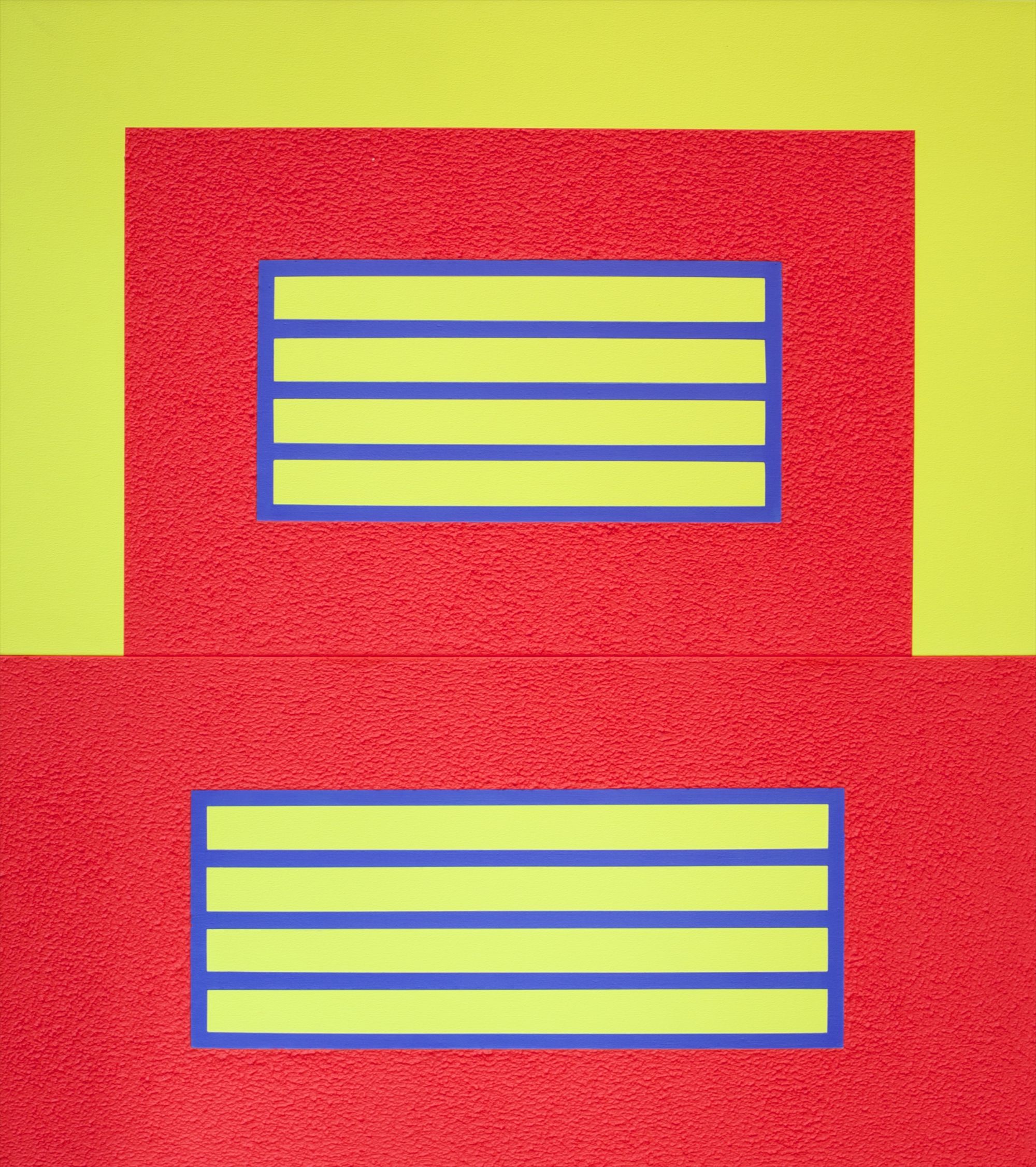 Peter Halley — Two Horizontals Prisons