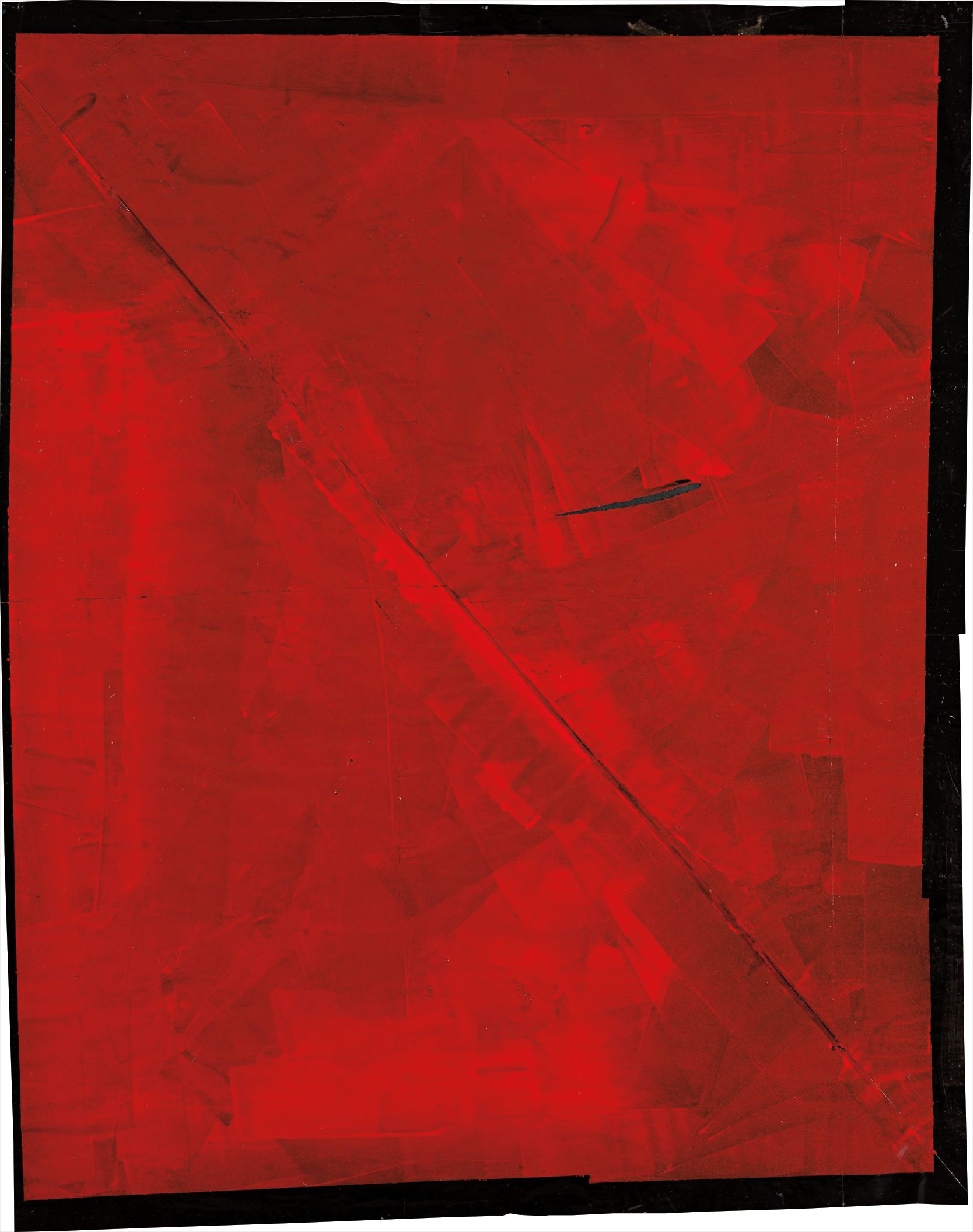 wall painting on paper on canvas