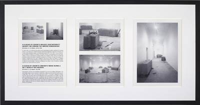 24 Blocks of Concrete Constantly Moved During a Day's Work by Paid Workers