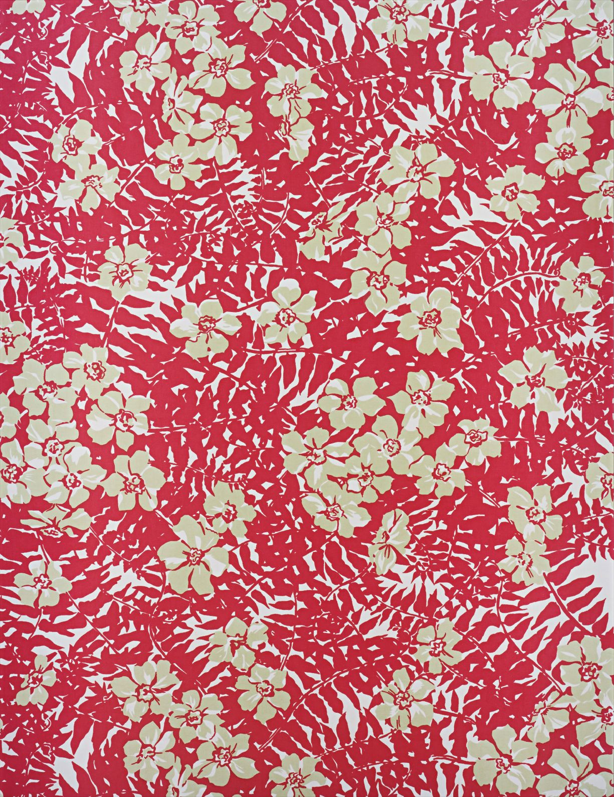 Annette Kelm — Big print #2 (Maui Fern – Cotton “Mainsail Cloth” Fall 1949 Design Dorothy Draper, Courtesy Schumacher & Co)
