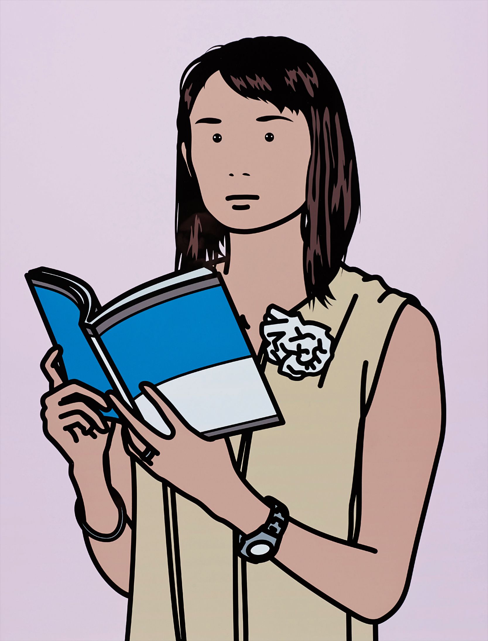 Julian Opie — Hijiri with book