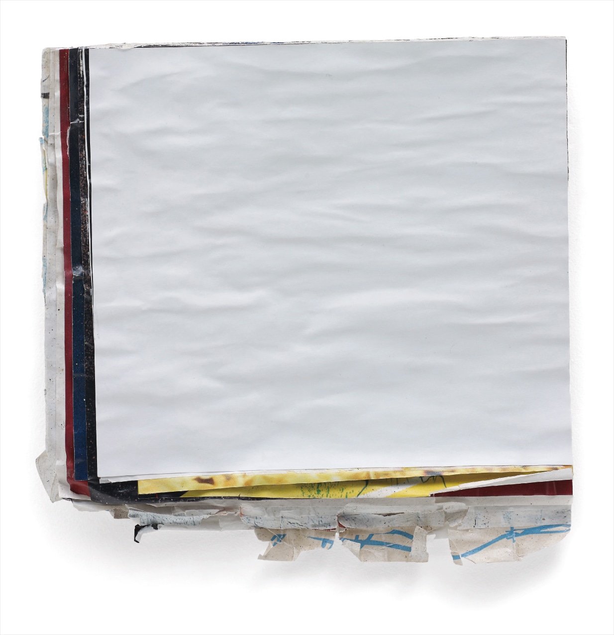 Klara Lidén — collaged paper, adhesive and CD