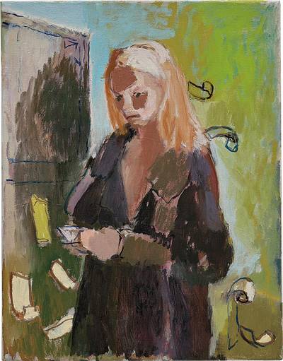 Woman reading her Visa statement