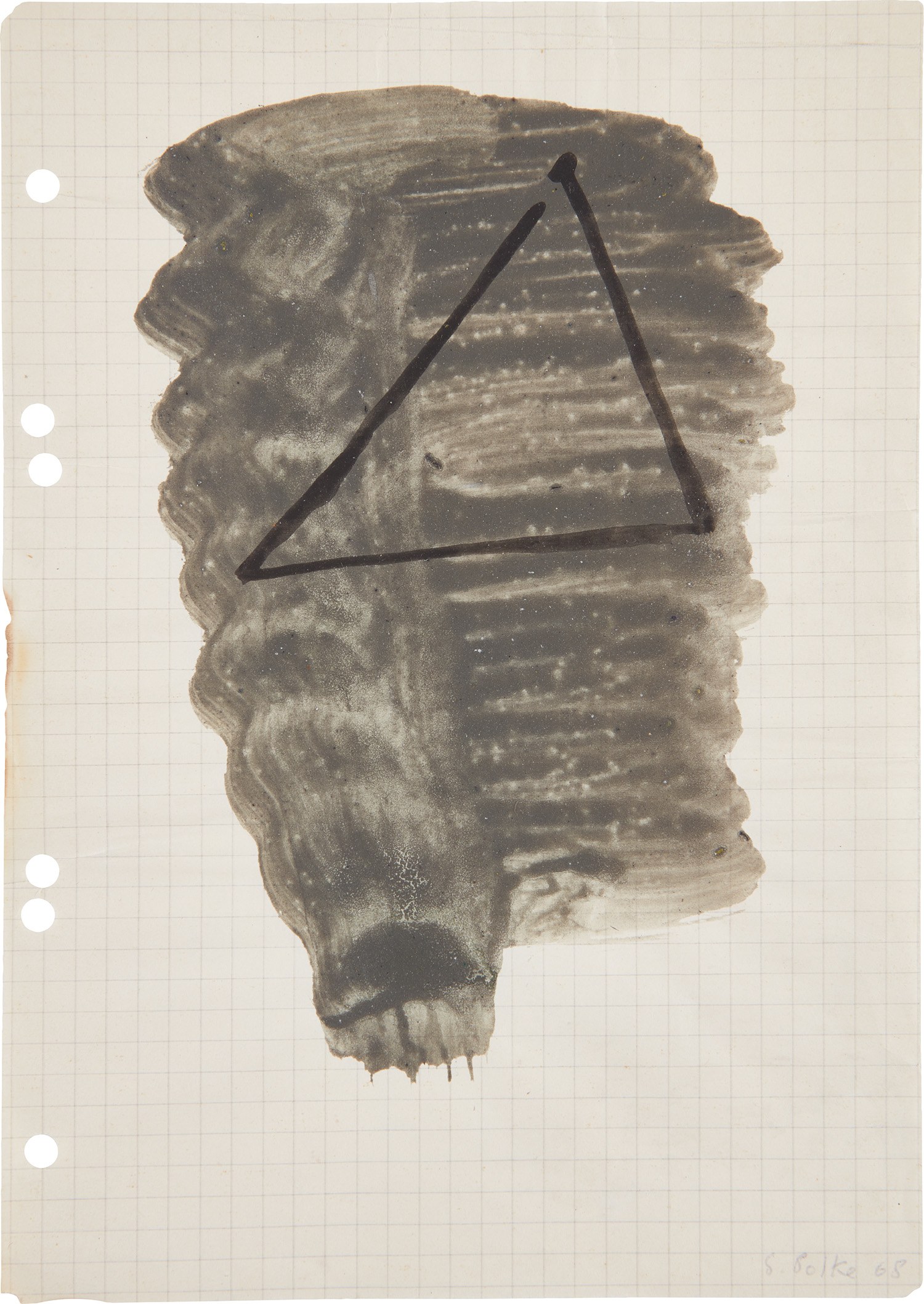 Sigmar Polke — Ohne Titel (Dreieck)