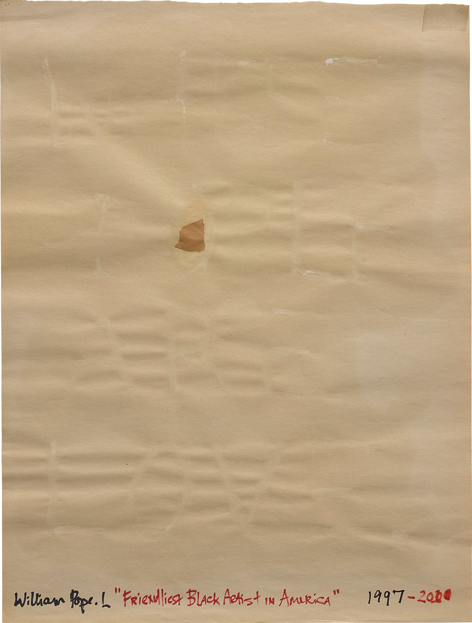 William Pope.L — White People Are Love