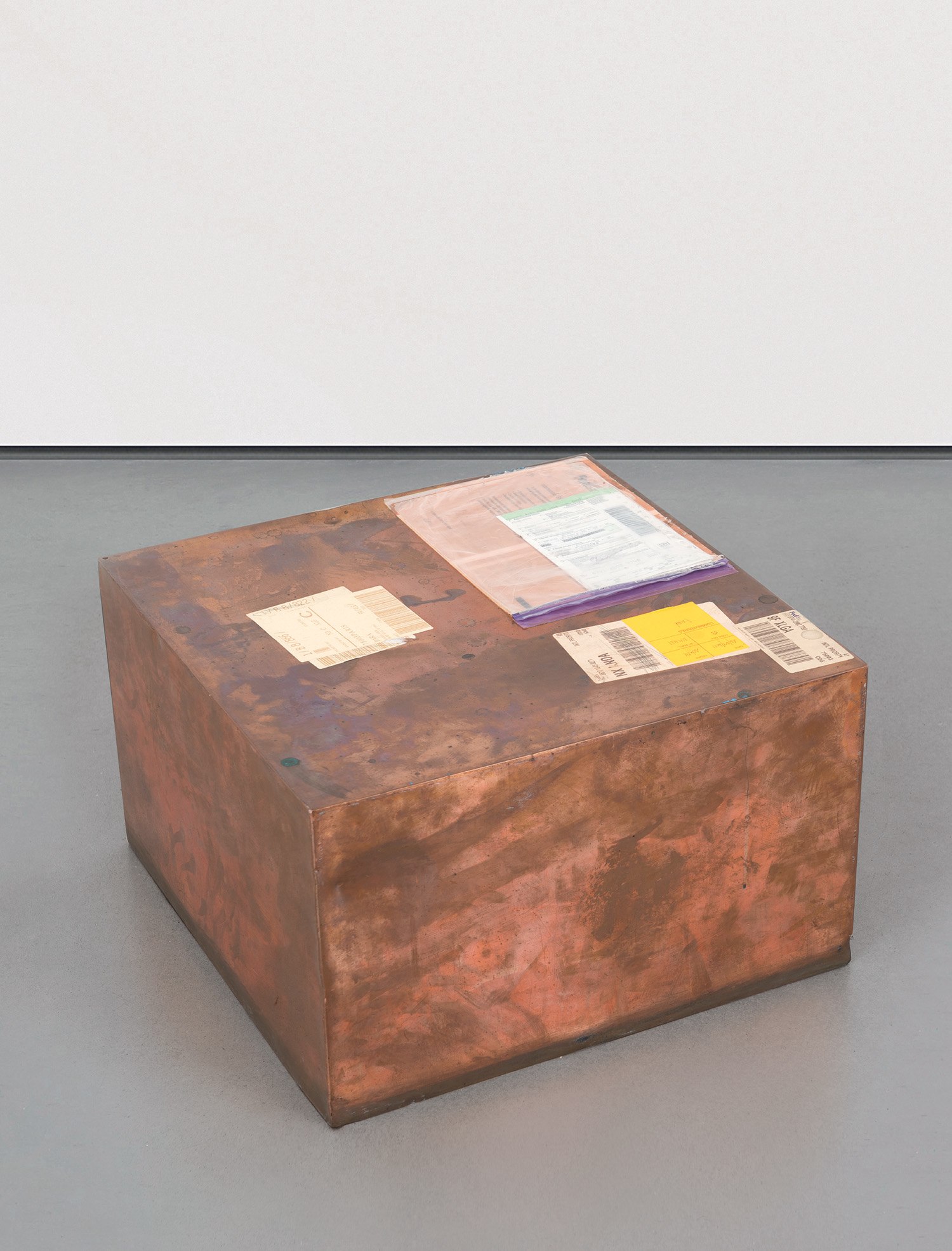 Walead Beshty — Fedex® Kraft Box ©2005 FEDEX 157872 10/05 SSCC, International Priority, Los Angeles- Bruxelles trk#861718438271, August 31 - September 2, 2011, International Priority Bruxelles- Paris trk#874126027768, September 9