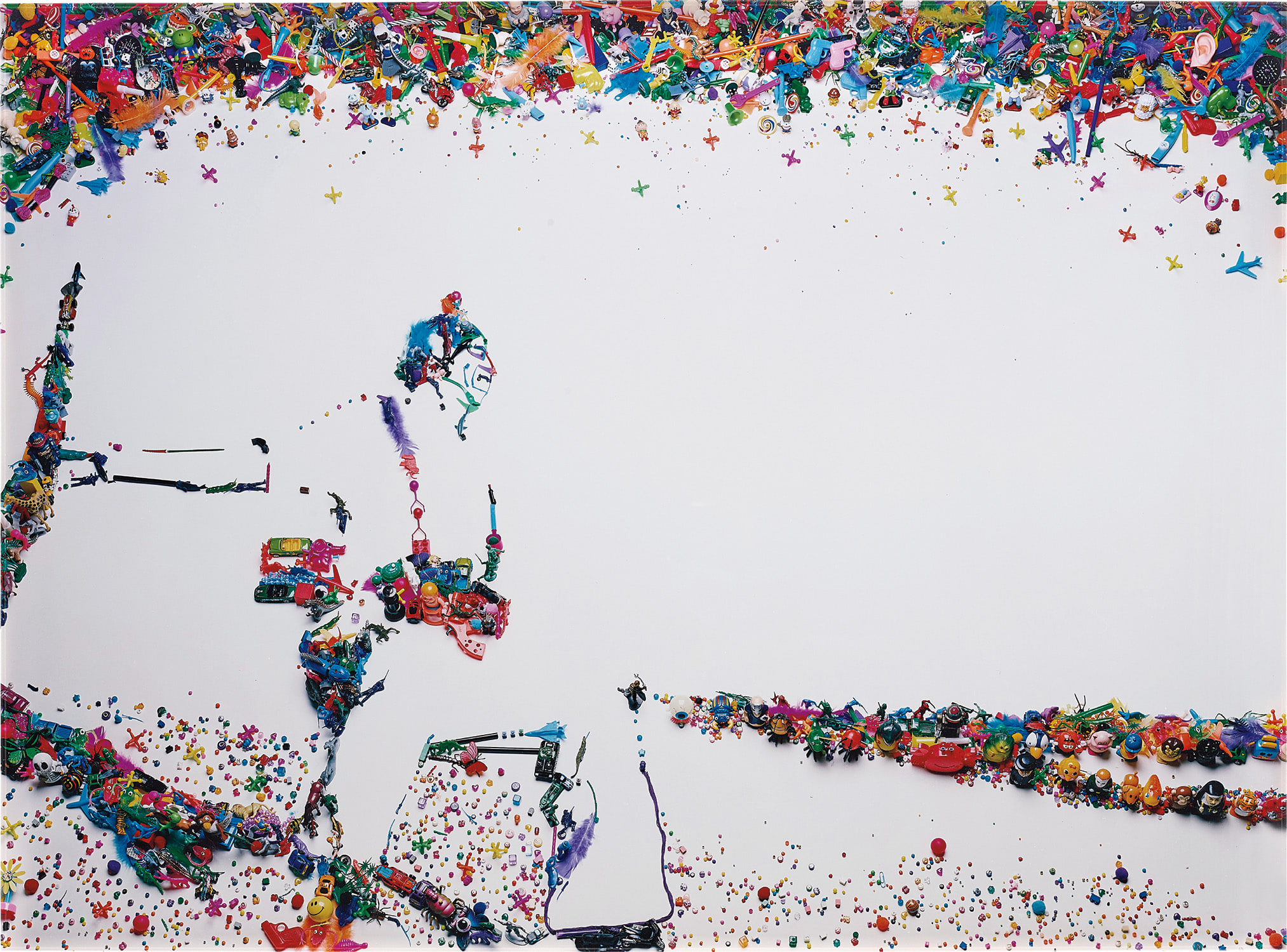 Vik Muniz — Death of Loyalist Militiaman Frederico Borrell Garcia, after Robert Capa, from Rebus