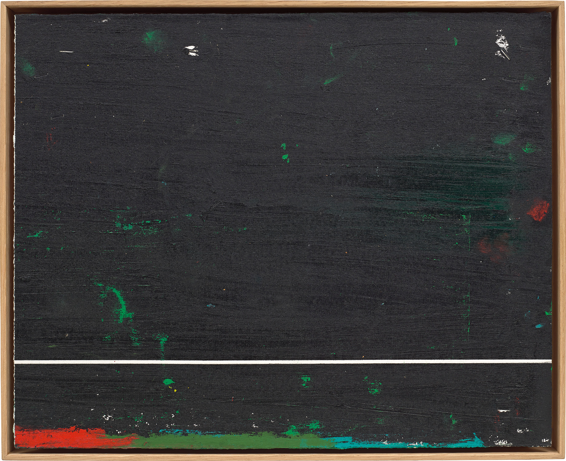 Harold Ancart — oilstick on paper, in artist's frame