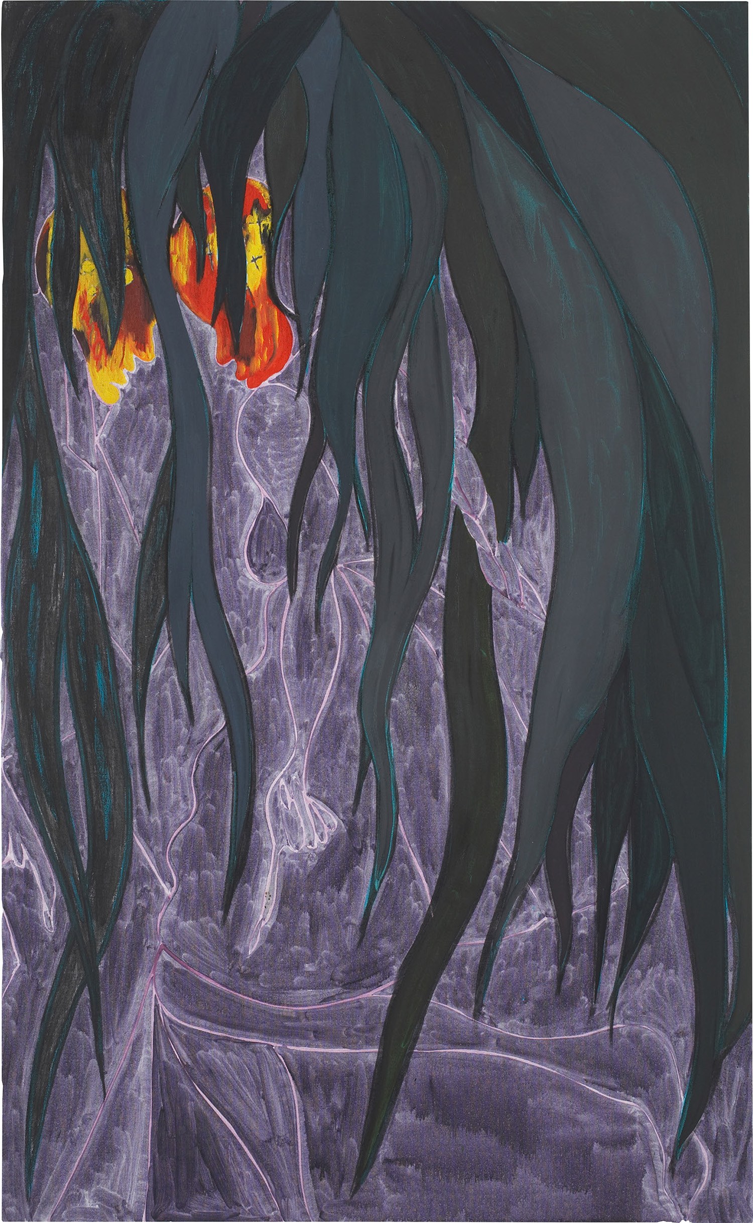 Chris Ofili — Christmas Eve (Black Palms)