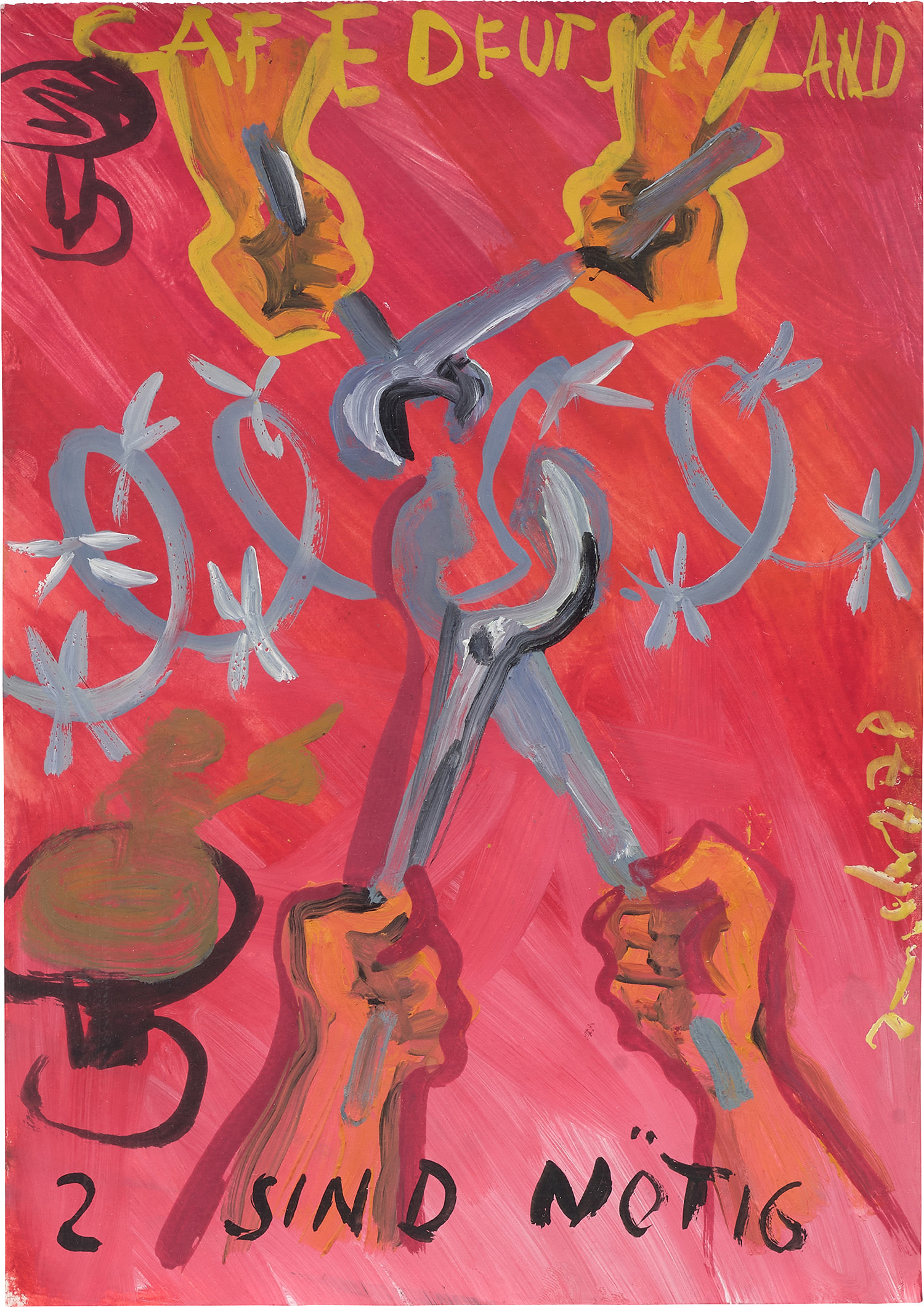 Jörg Immendorff — Café Deutchland 2 Sind Nötig