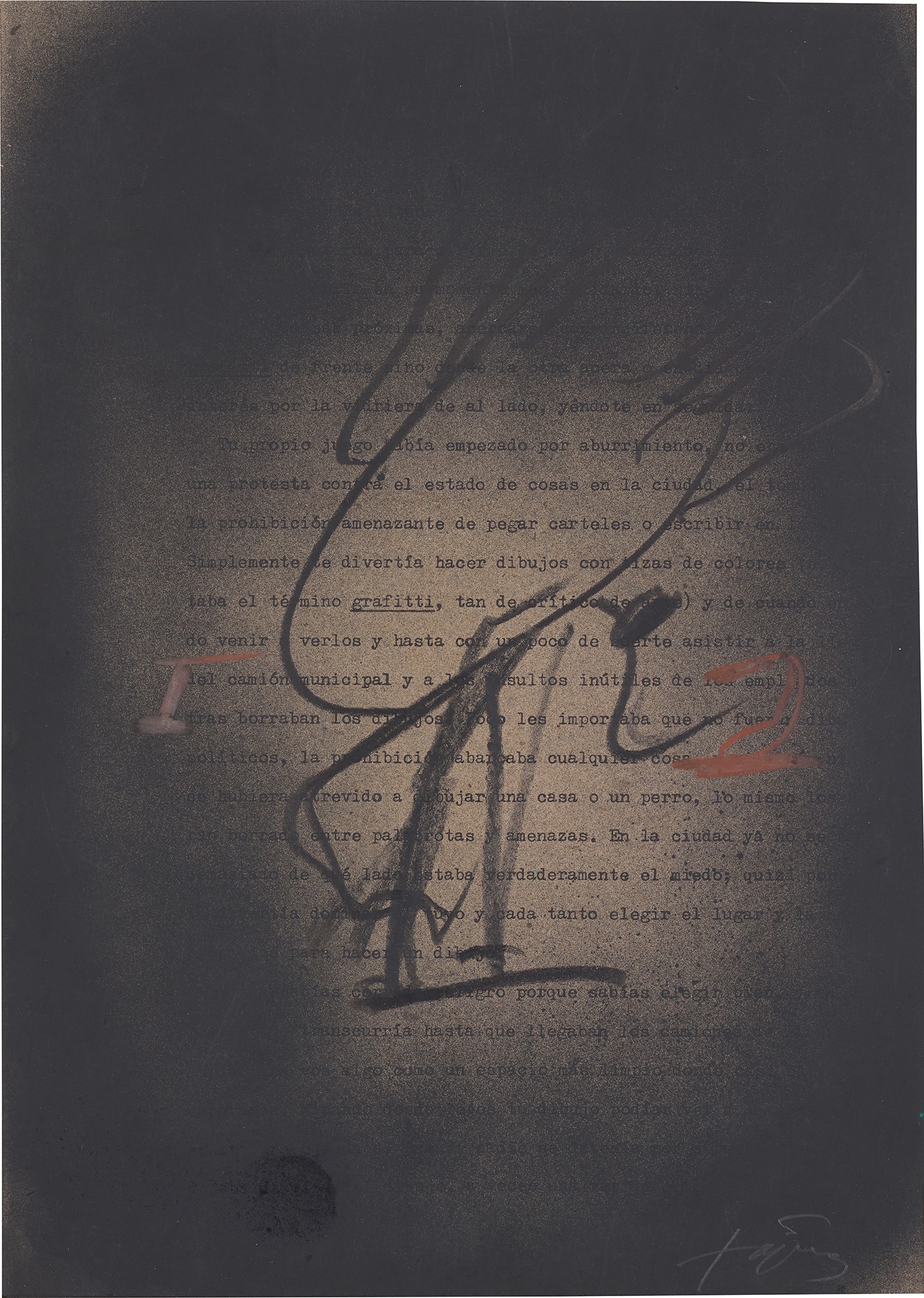 Antoni Tàpies — Graffiti