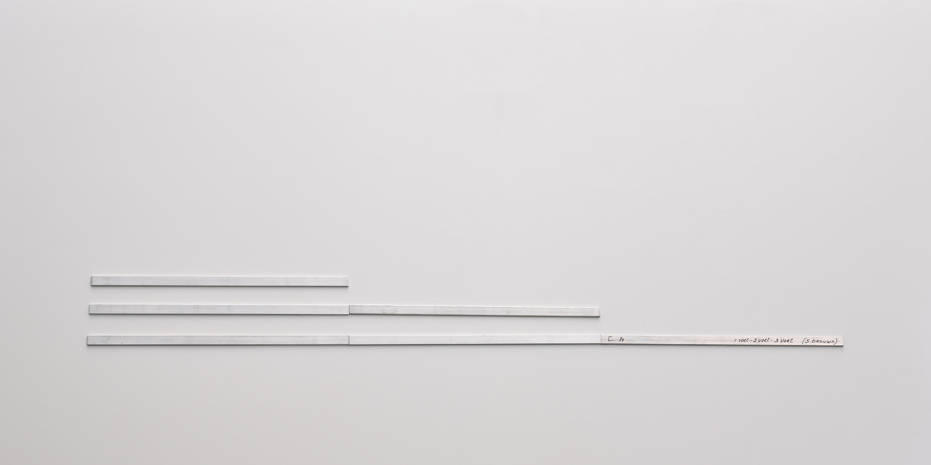 Stanley Brouwn — 1 foot 2 feet 3 feet