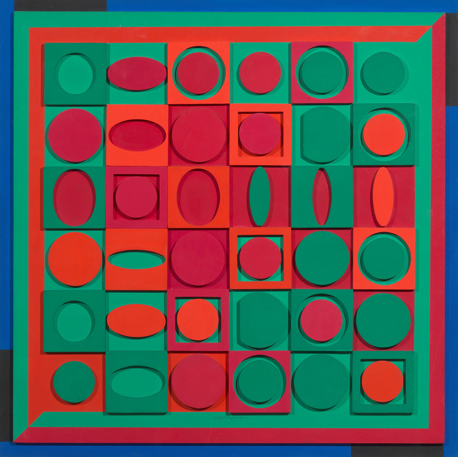 Victor Vasarely — E-vert-rouge