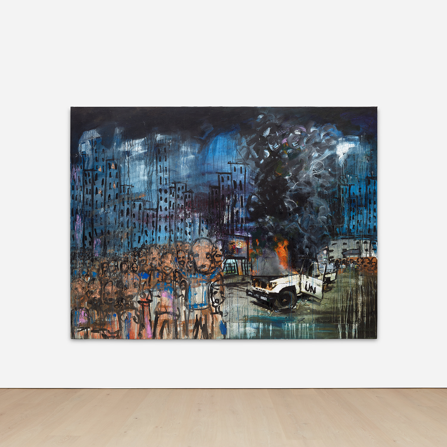 Aboudia — UN Car Burning I